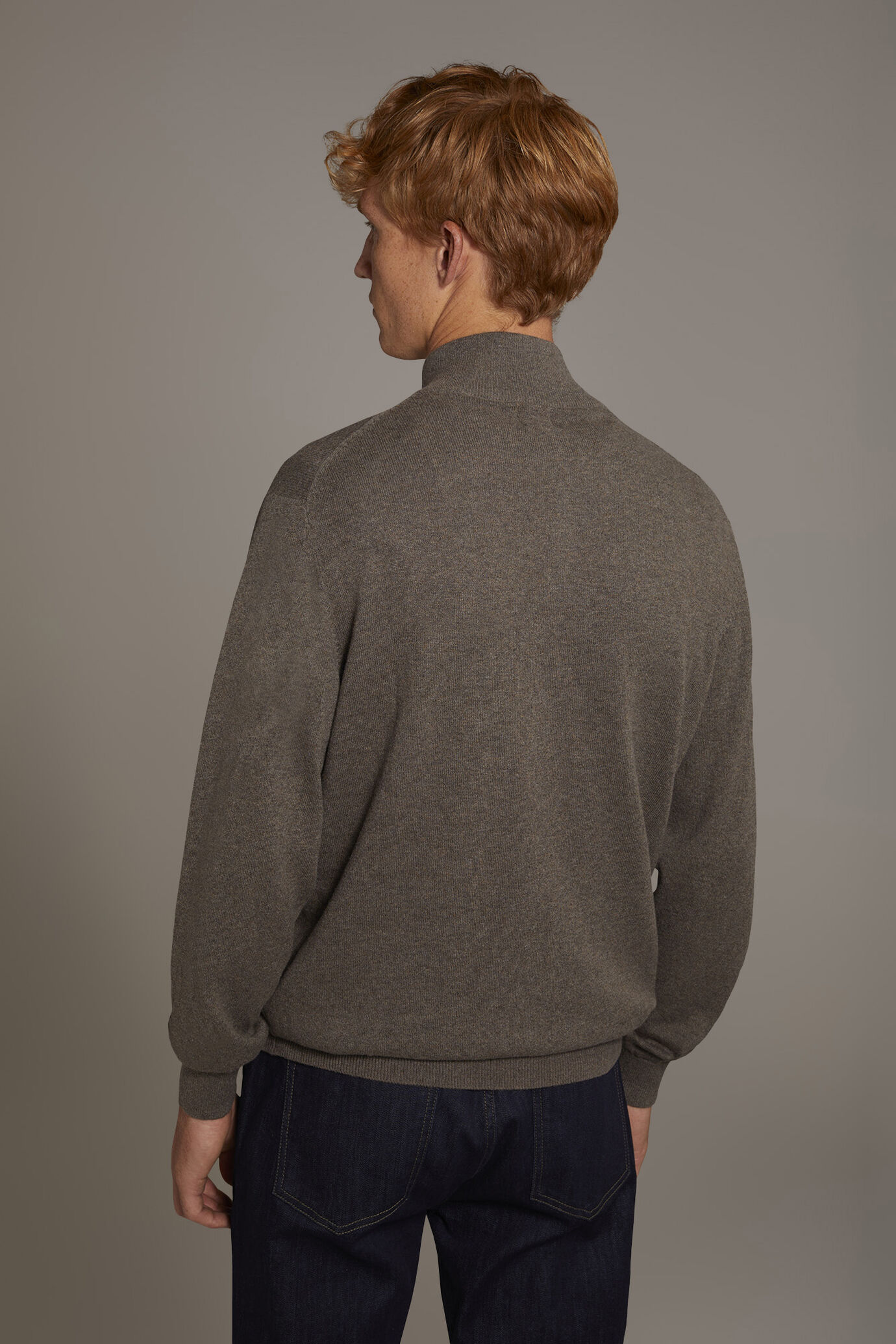Wool blend Turtleneck sweater with zip image number 3