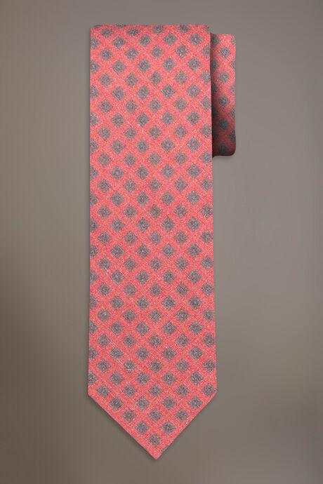 Cravatta misto lino uomo fantasia vari colori