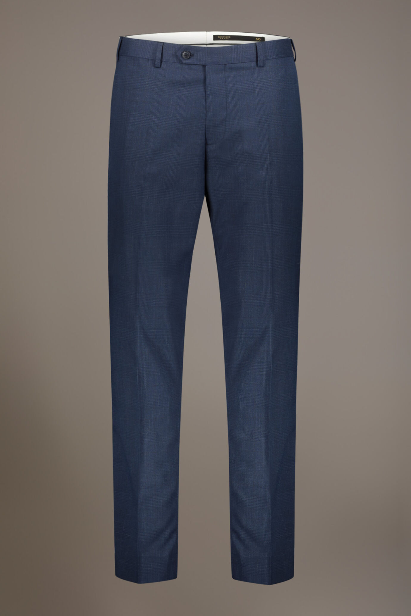 Regular fit single-breasted suit fabric prince of wales design image number 7