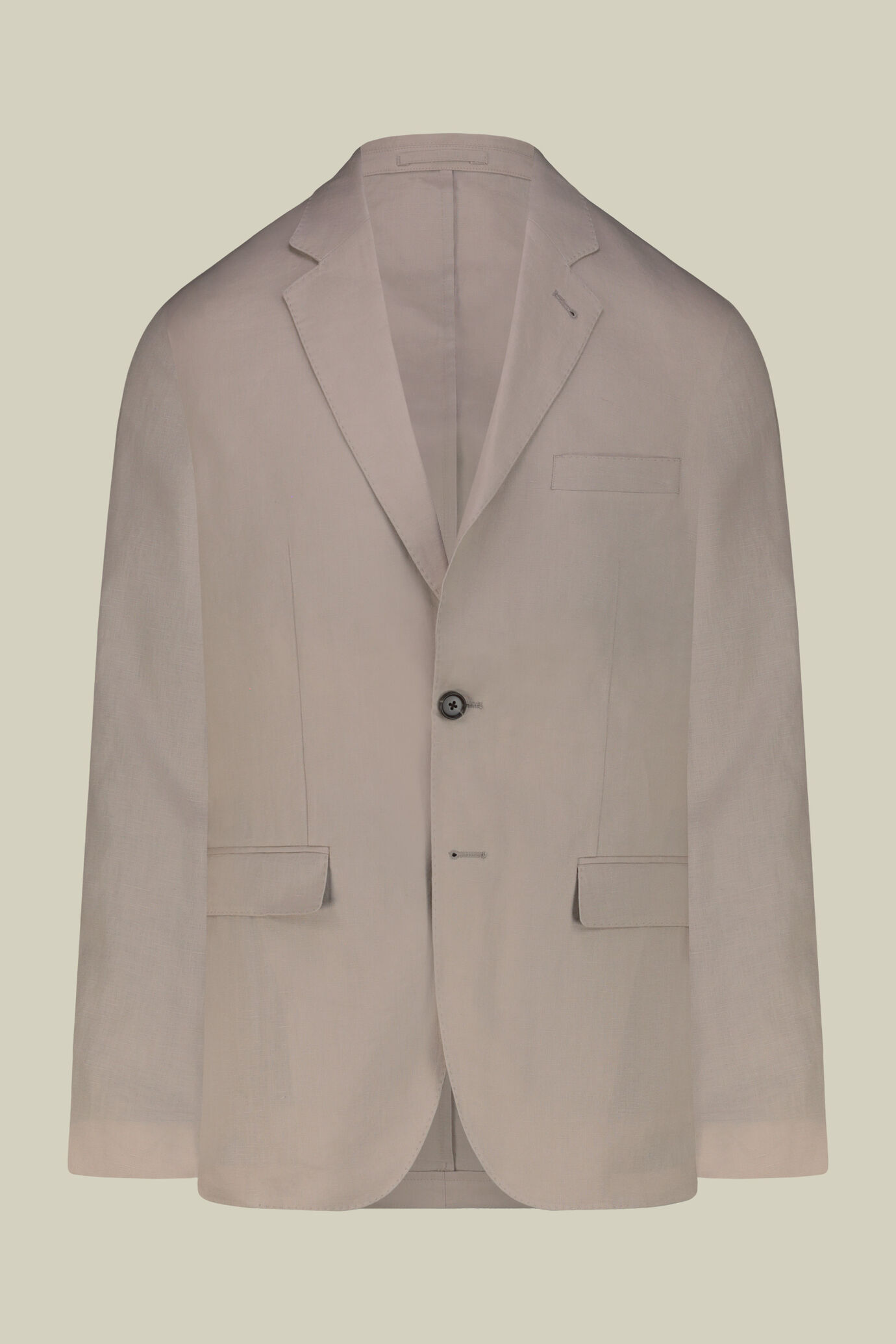 Einreihiger Herrenanzug aus 100 % Leinen, Regular Fit