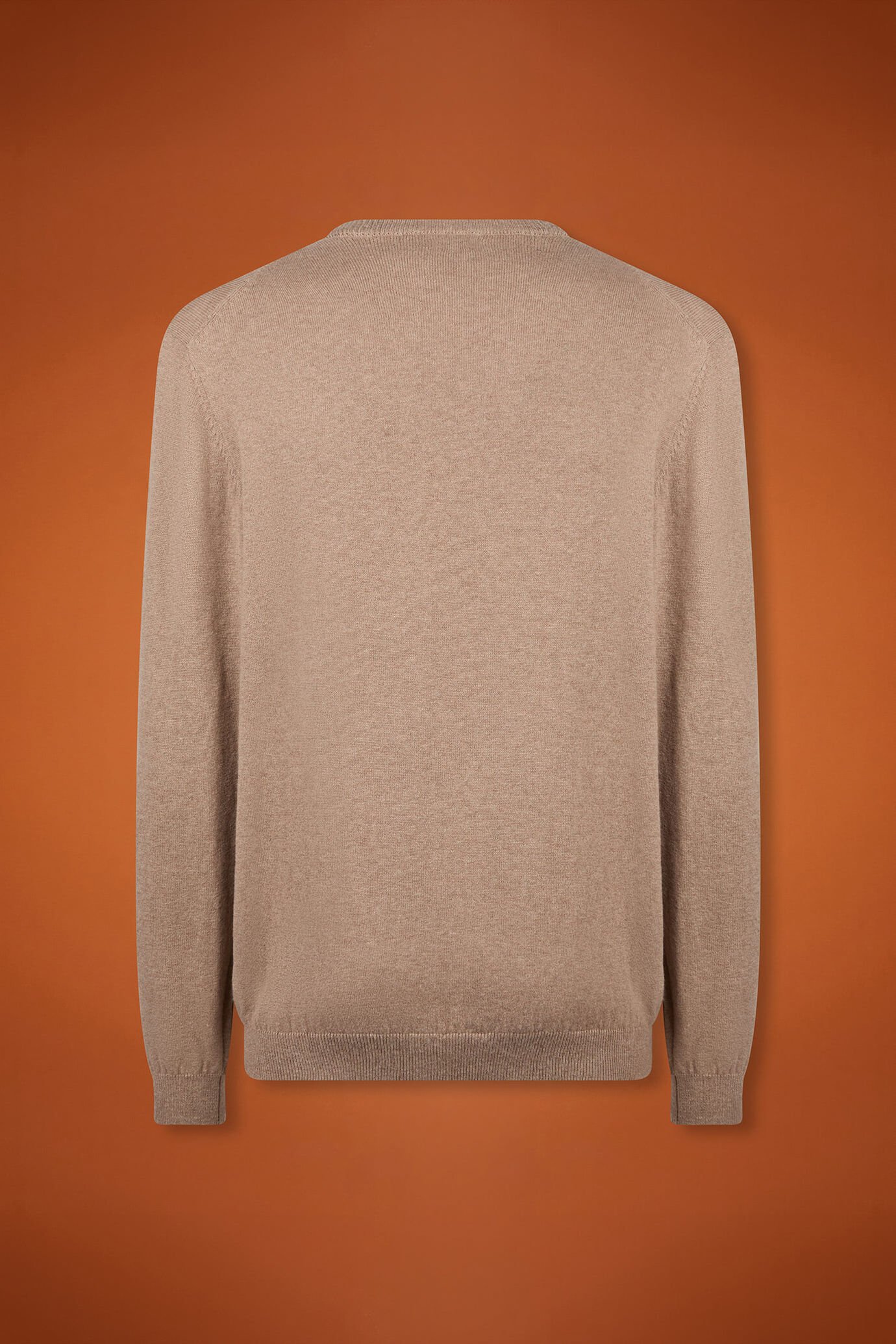 Herren-Pullover mit V-Ausschnitt aus Baumwolle in normaler Passform image number 5