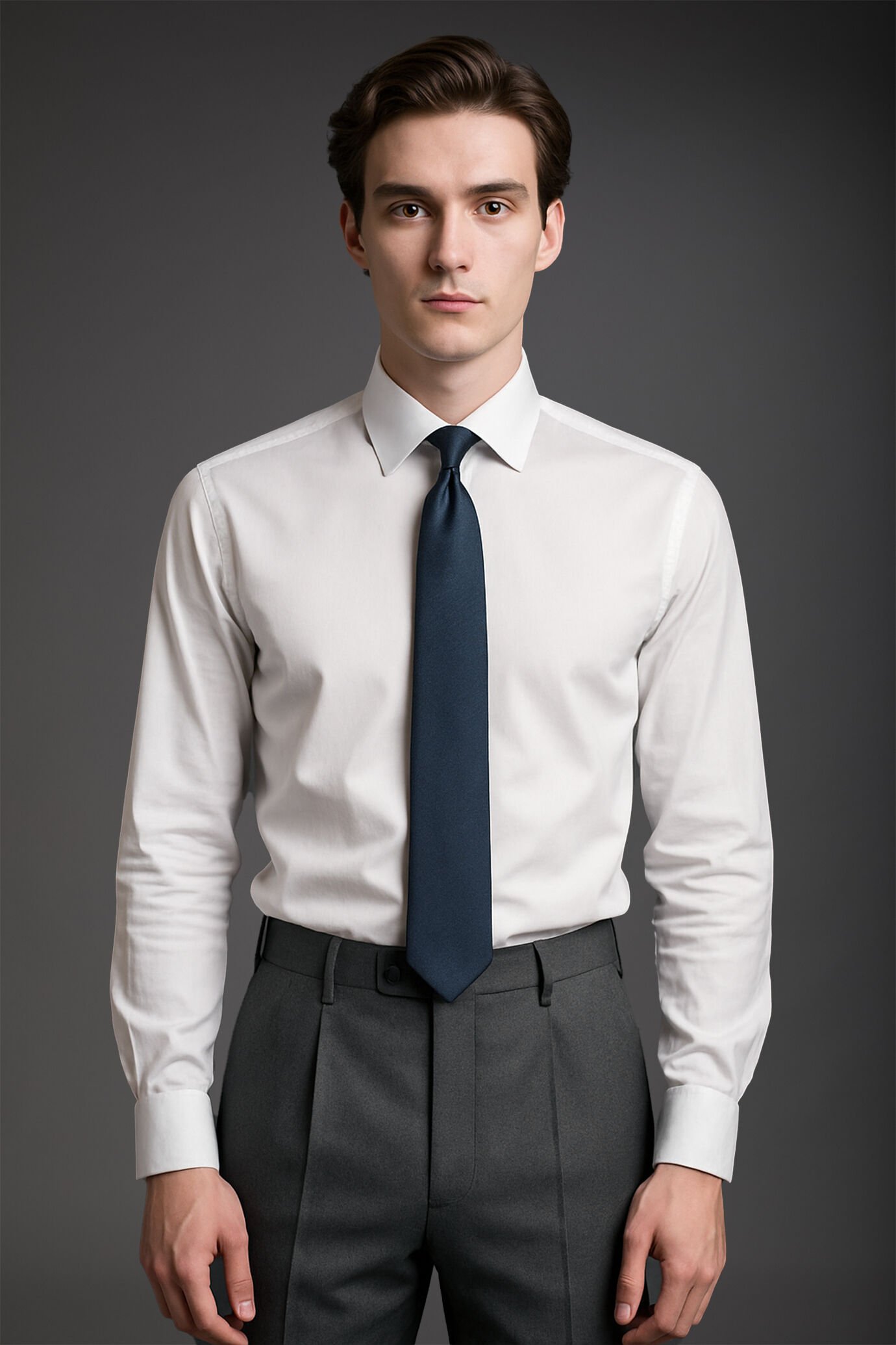 Camicia classica uomo 100% cotone image number 0