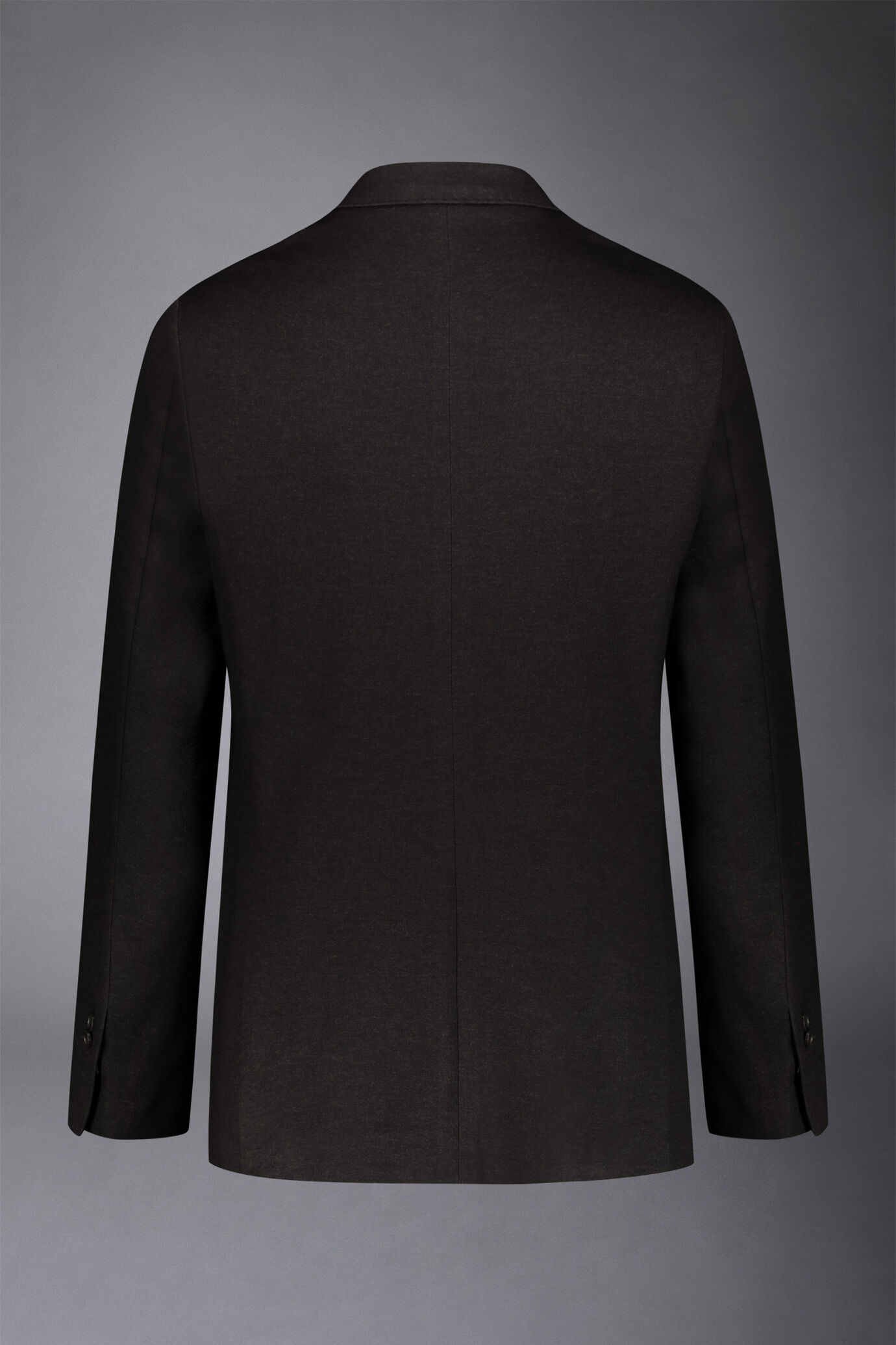 Giacca monopetto genderless in jersey stampato regular fit image number 6