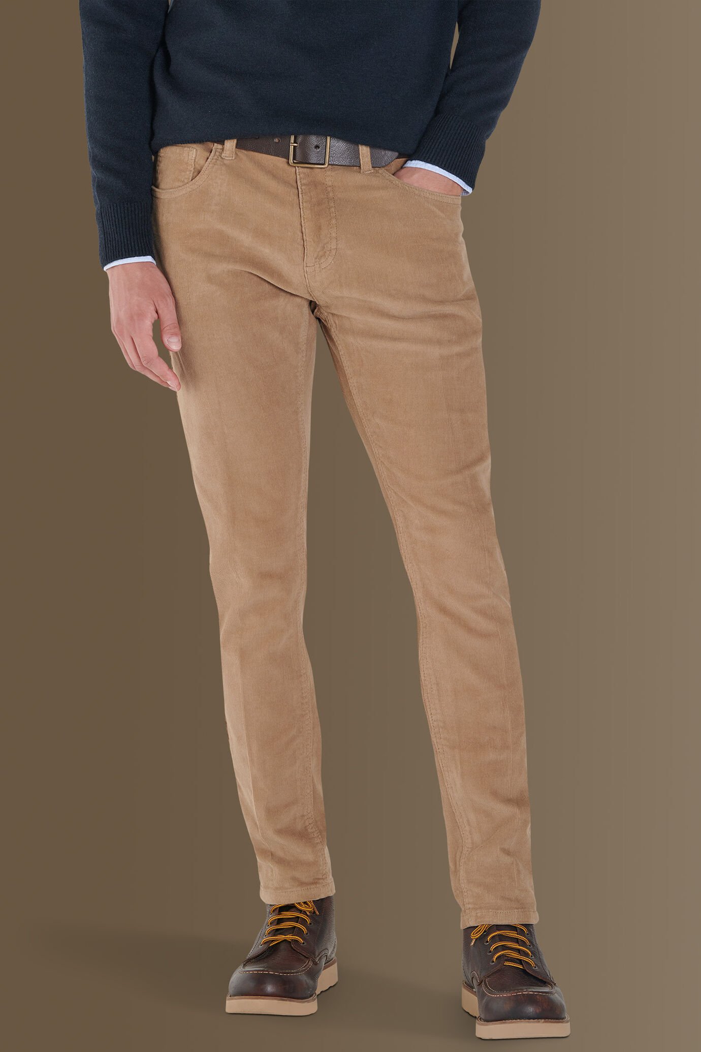 Pantalone 5 tasche velluto a coste image number 1