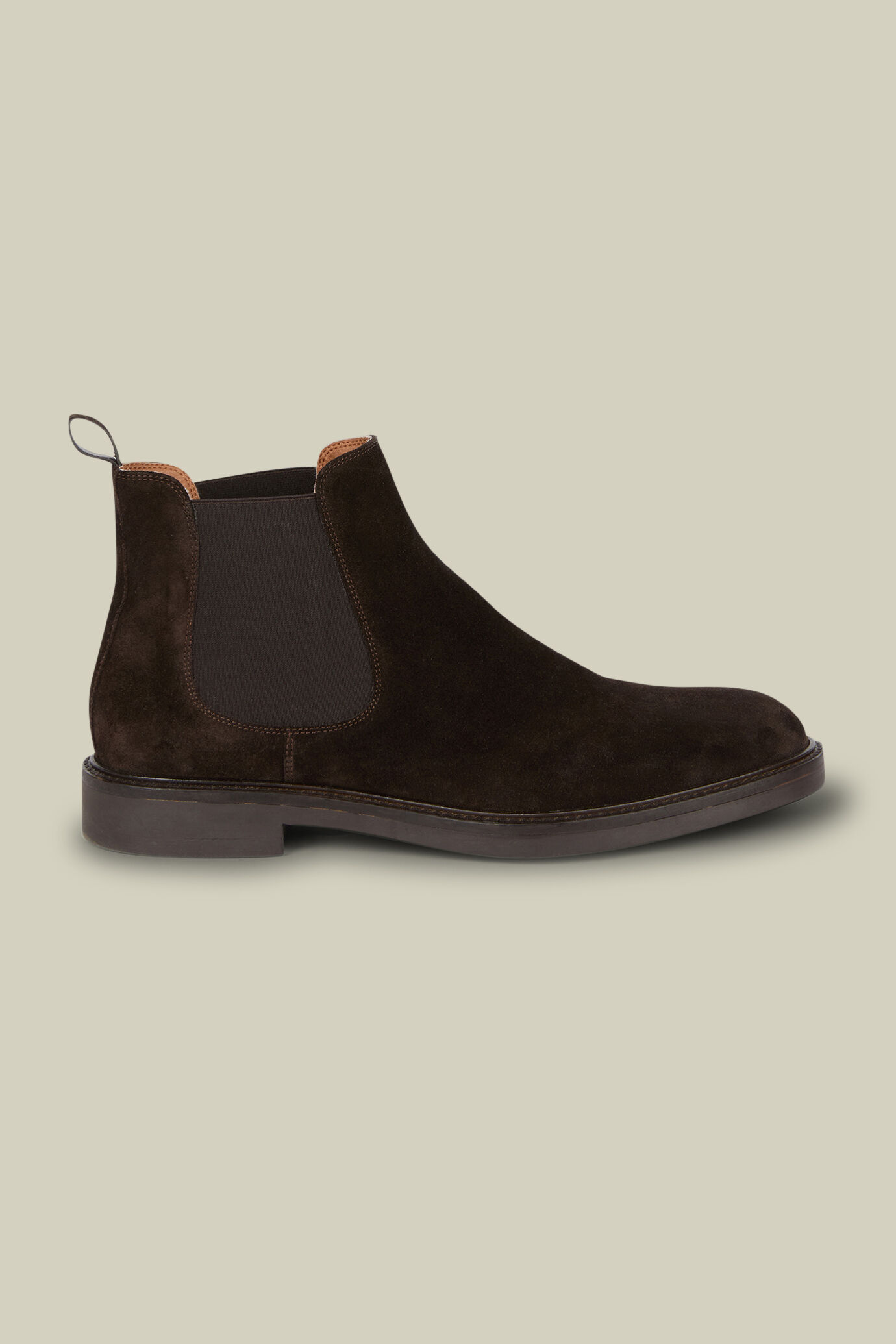Bottines chelsea pour homme, 100% daim v&eacute;ritable avec semelle en caoutchouc image number 0