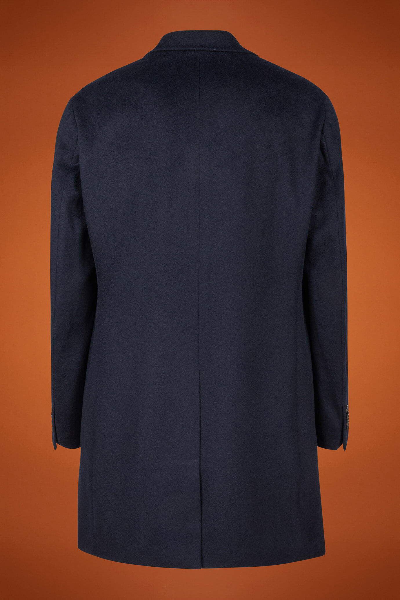 Men's regular fit single-breasted classic coat in a wool blend image number 5