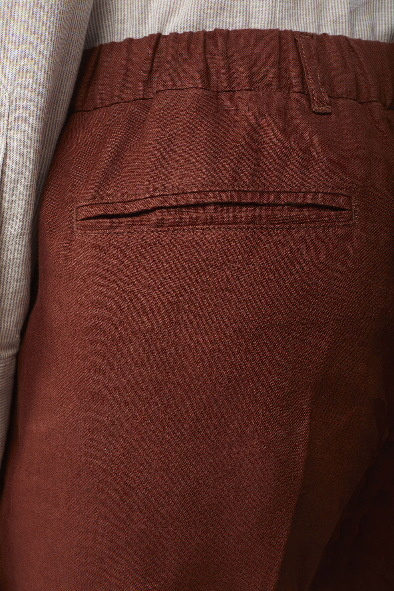 Herren-Bermudashorts aus 100 % Leinen, Regular Fit image number 3