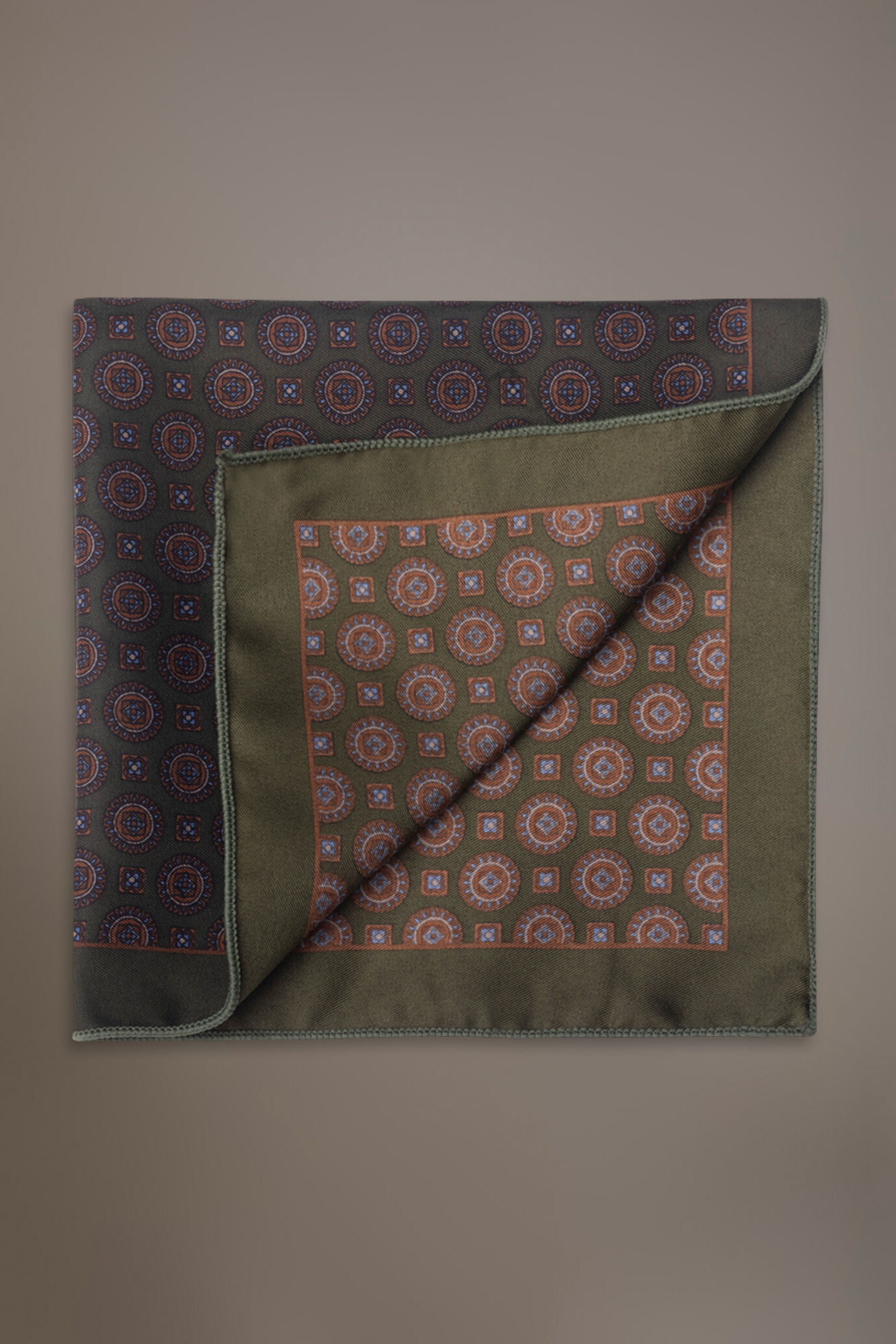 Patterned printed twill Pochette