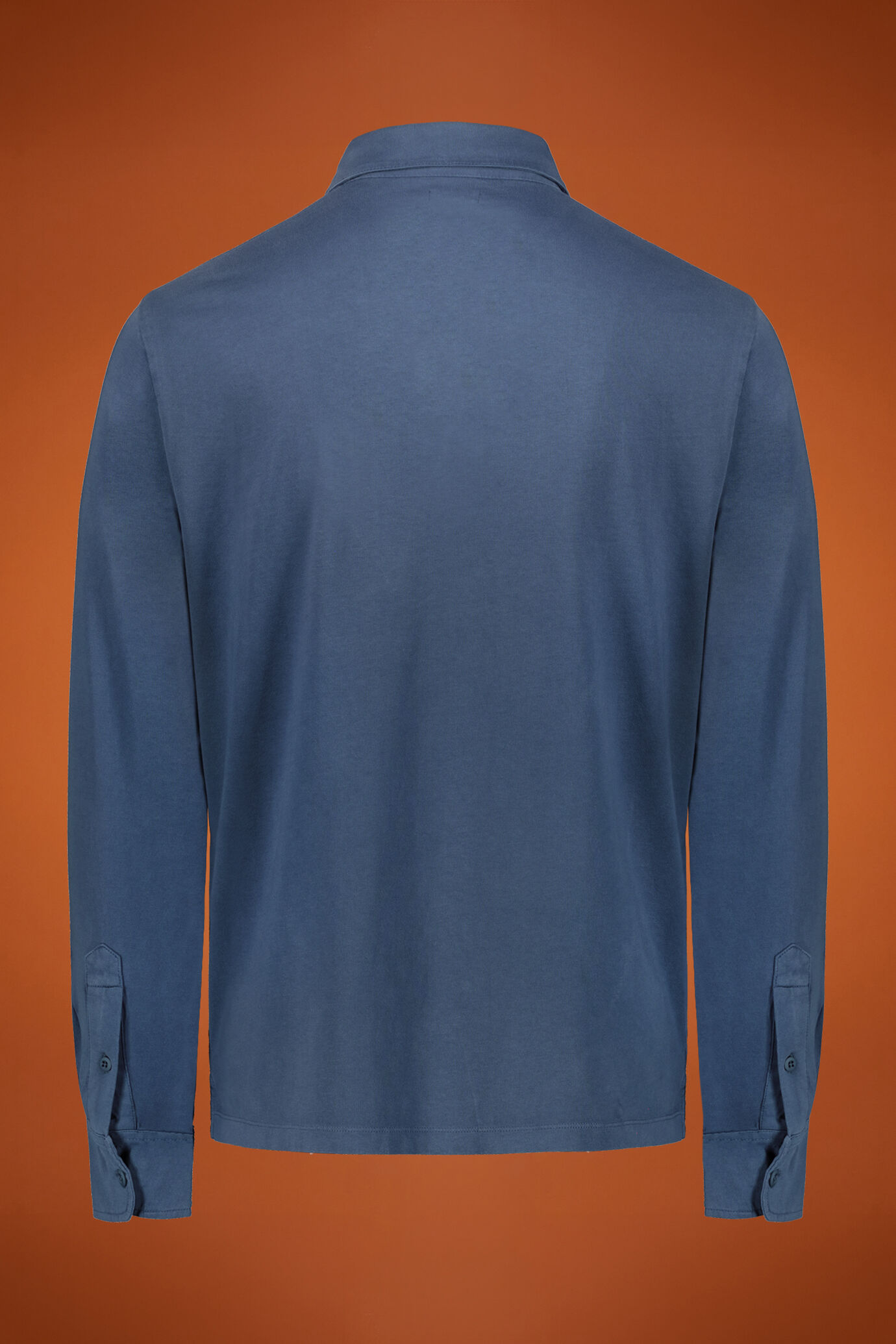 Polo uomo manica lunga 100% cotone regular fit image number 1