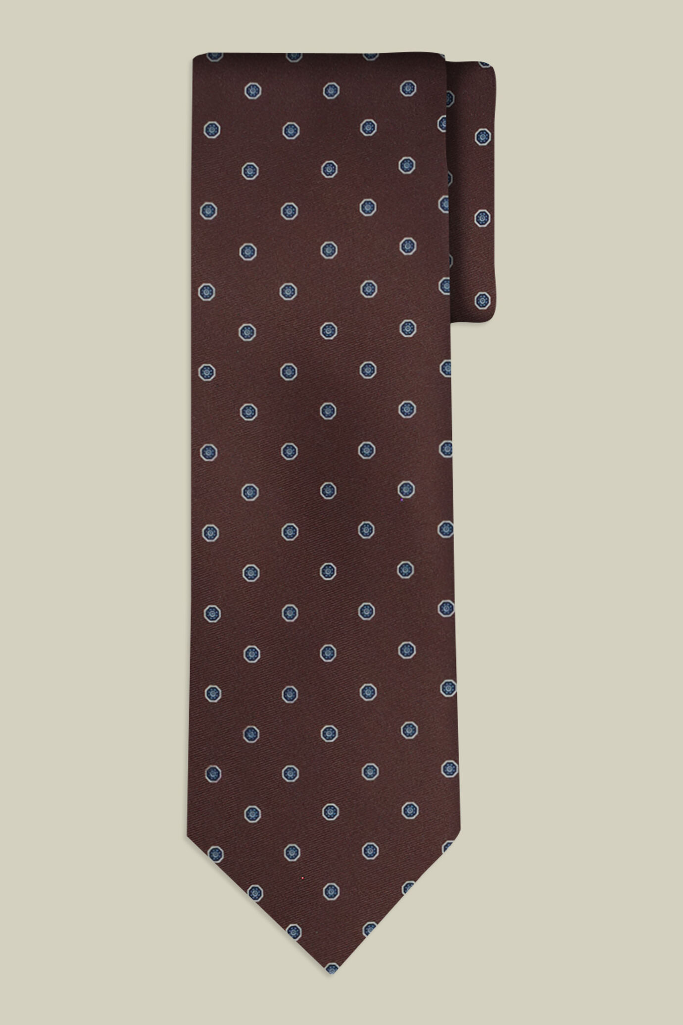 Cravate pour homme &agrave; pois g&eacute;om&eacute;triques image number 1