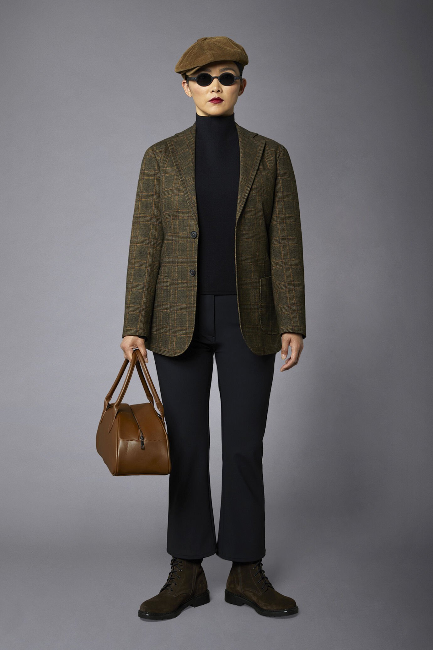 Giacca monopetto genderless tessuto principe di galles regular fit image number 1