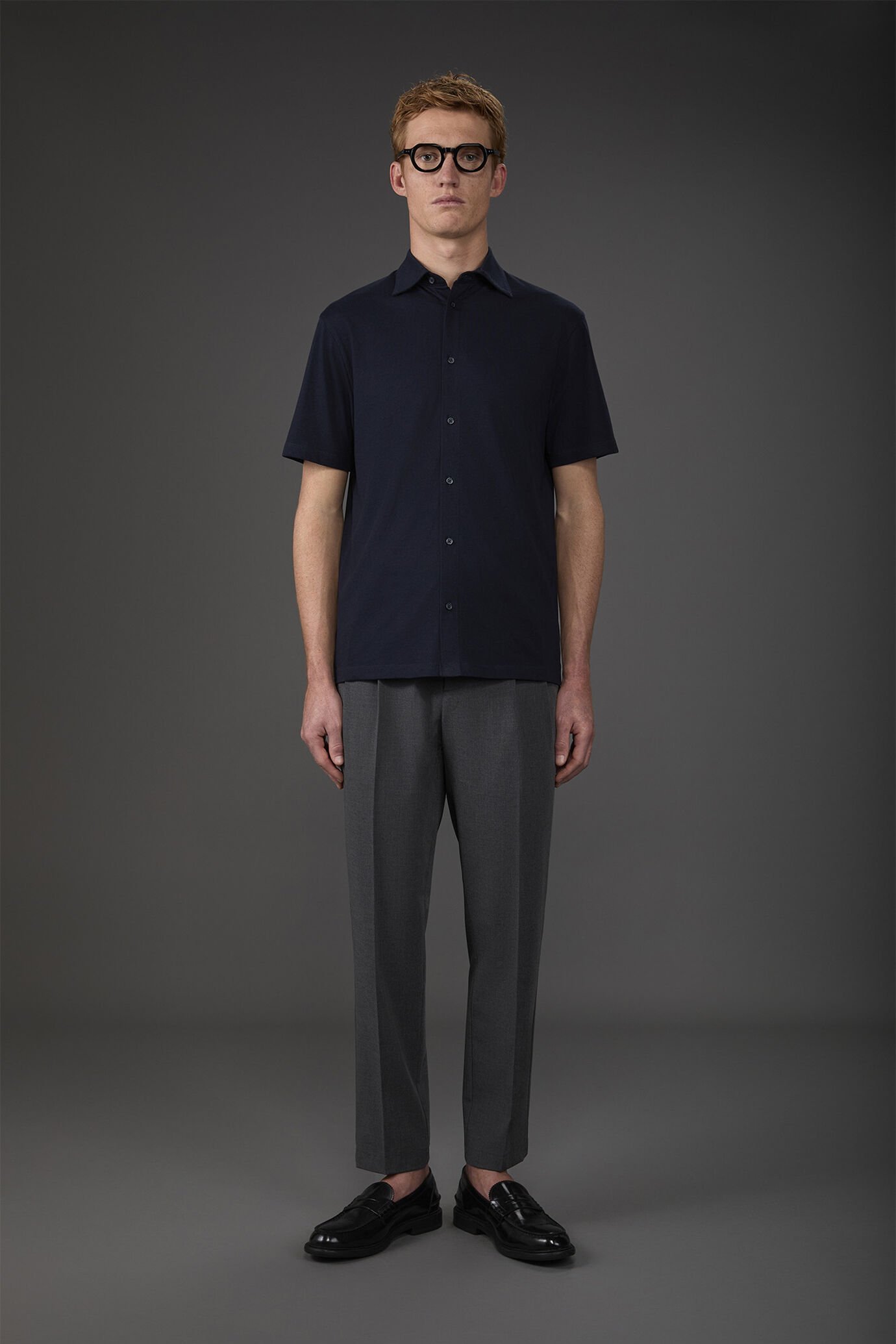 Kurzarm-Poloshirt für Herren aus 100 % Baumwolljersey image number 1