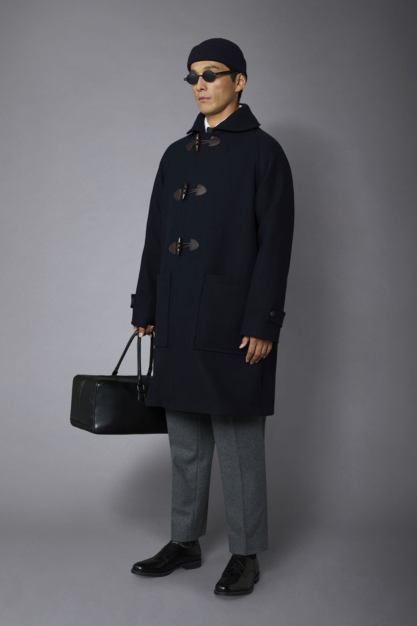Genderless hoodless wool-blend coat image number 2