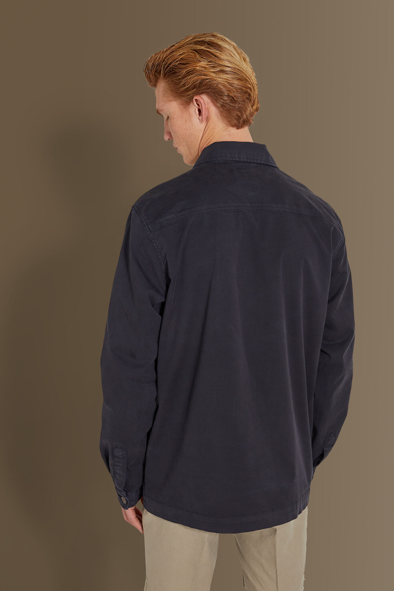 Chambray overshirt french collar image number 2