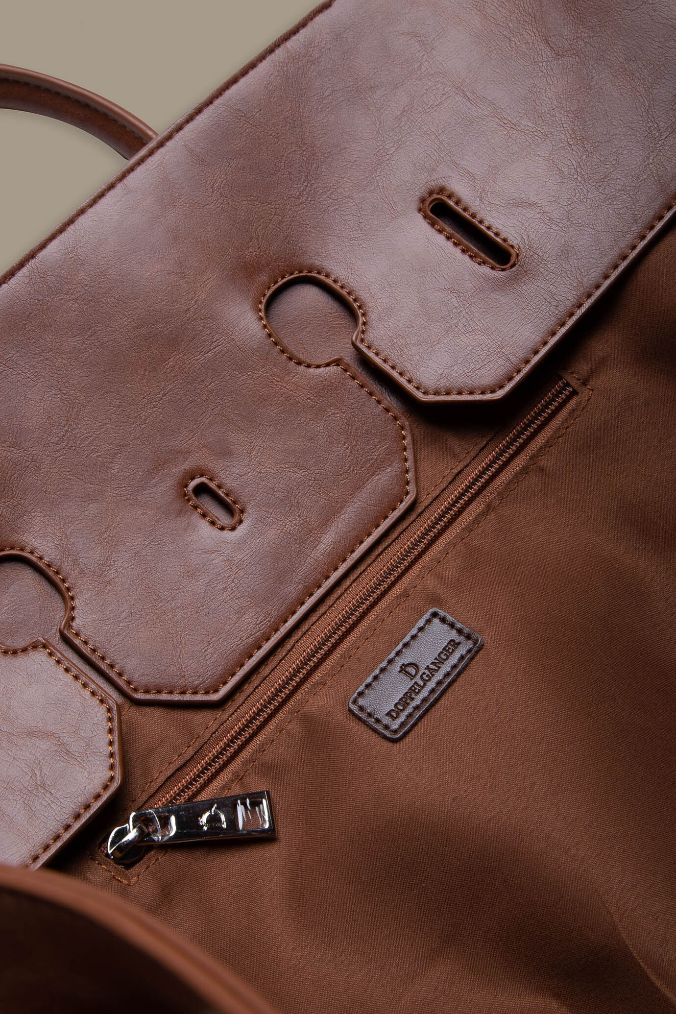 Borsa da viaggio 20 litri cotone e similpelle image number 2