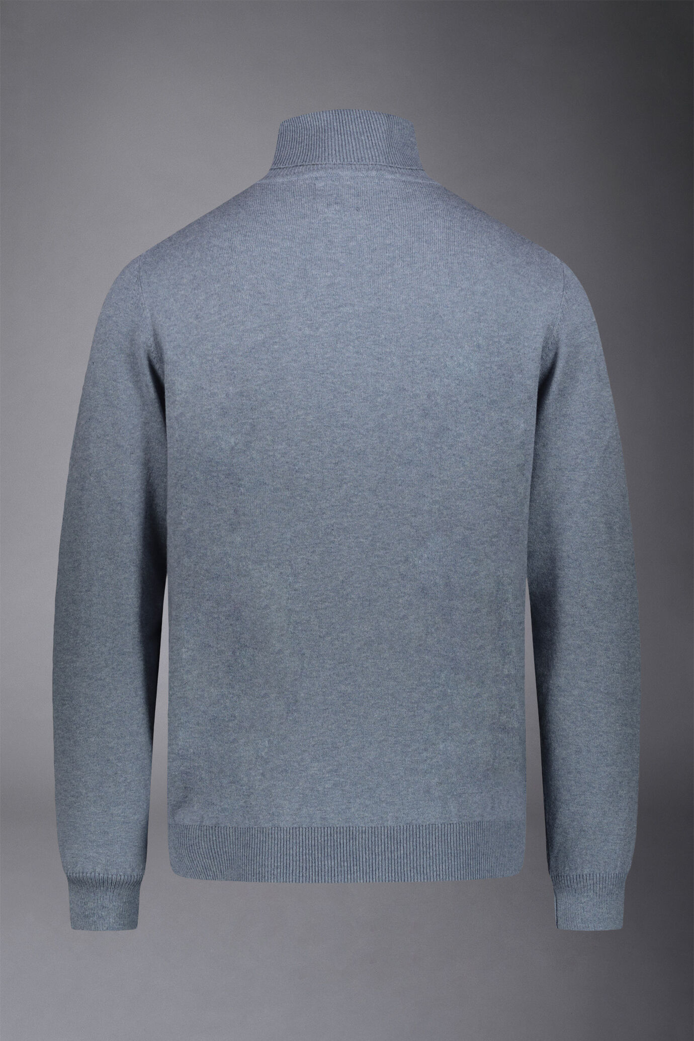 Men's wool and cotton turtleneck sweater image number 4