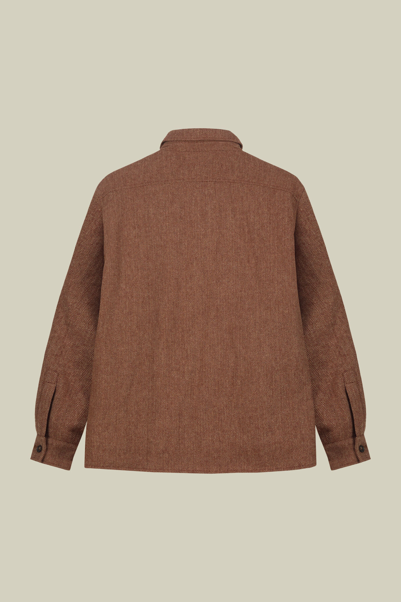 Herren-Overshirt mit Grätenmuster aus Wollgemisch in normaler Passform image number 7