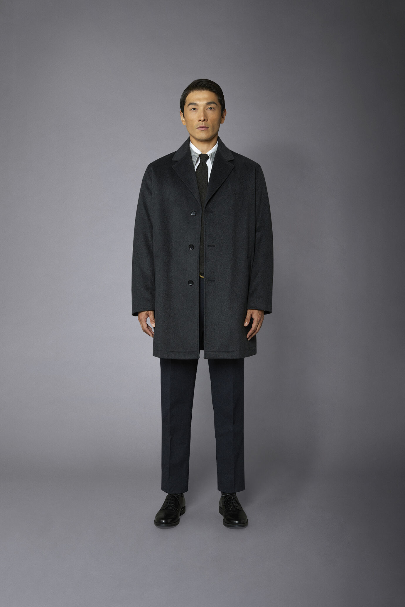 Cappotto classico uomo monopetto misto lana image number 2