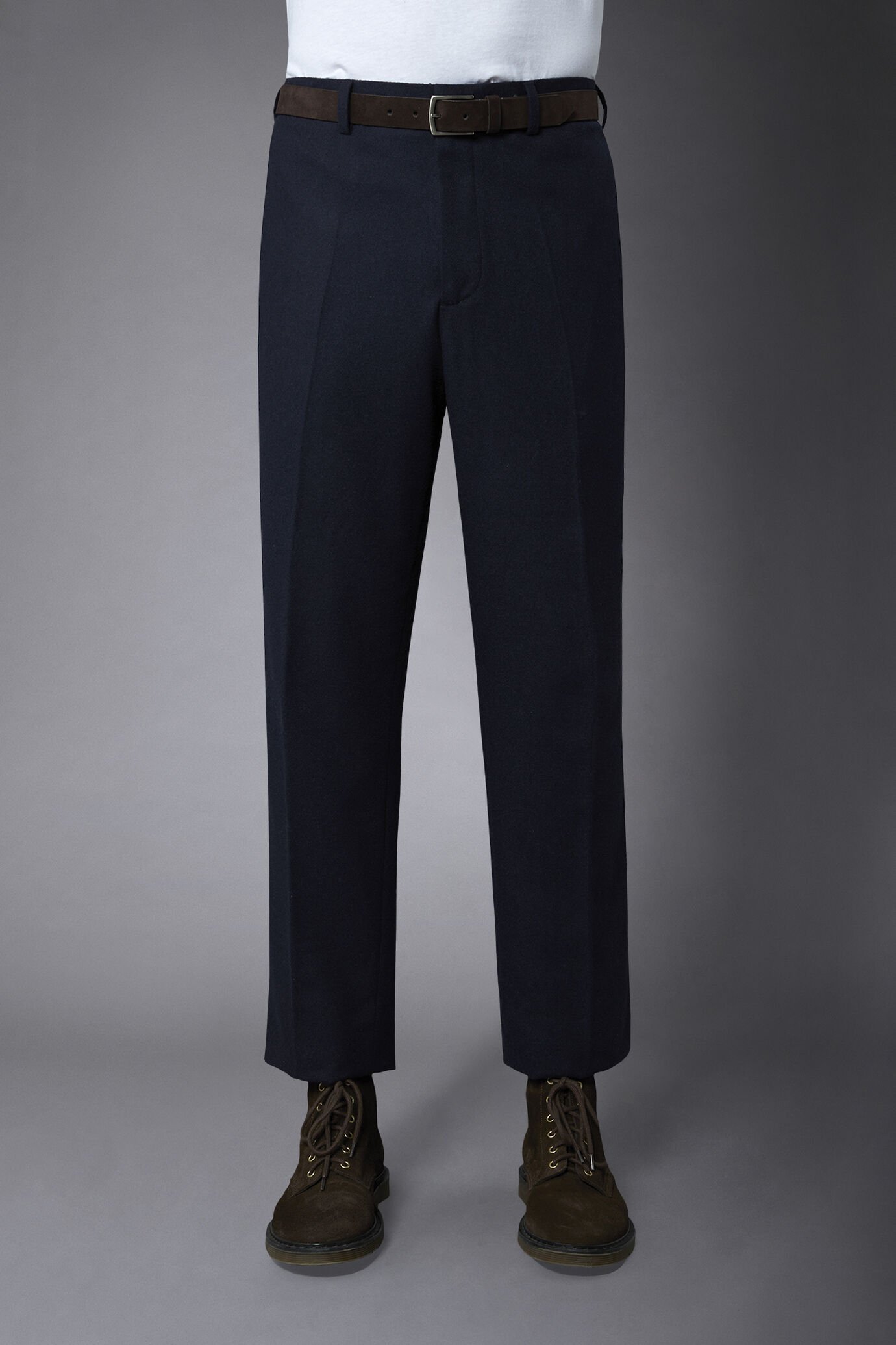 Pantalone uomo senza pinces misto lana image number 3