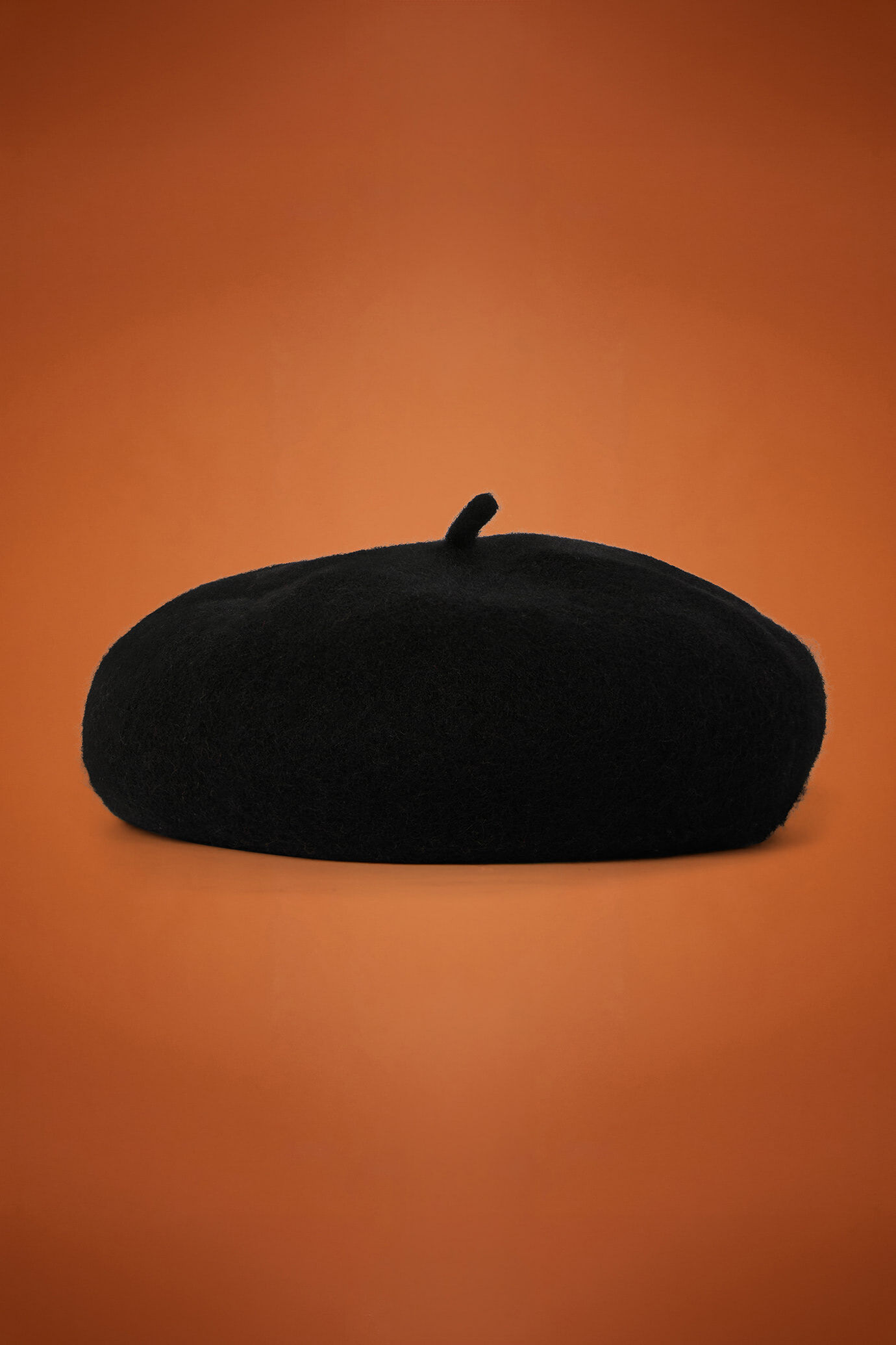 Béret pour femme en polylaine de couleur unie