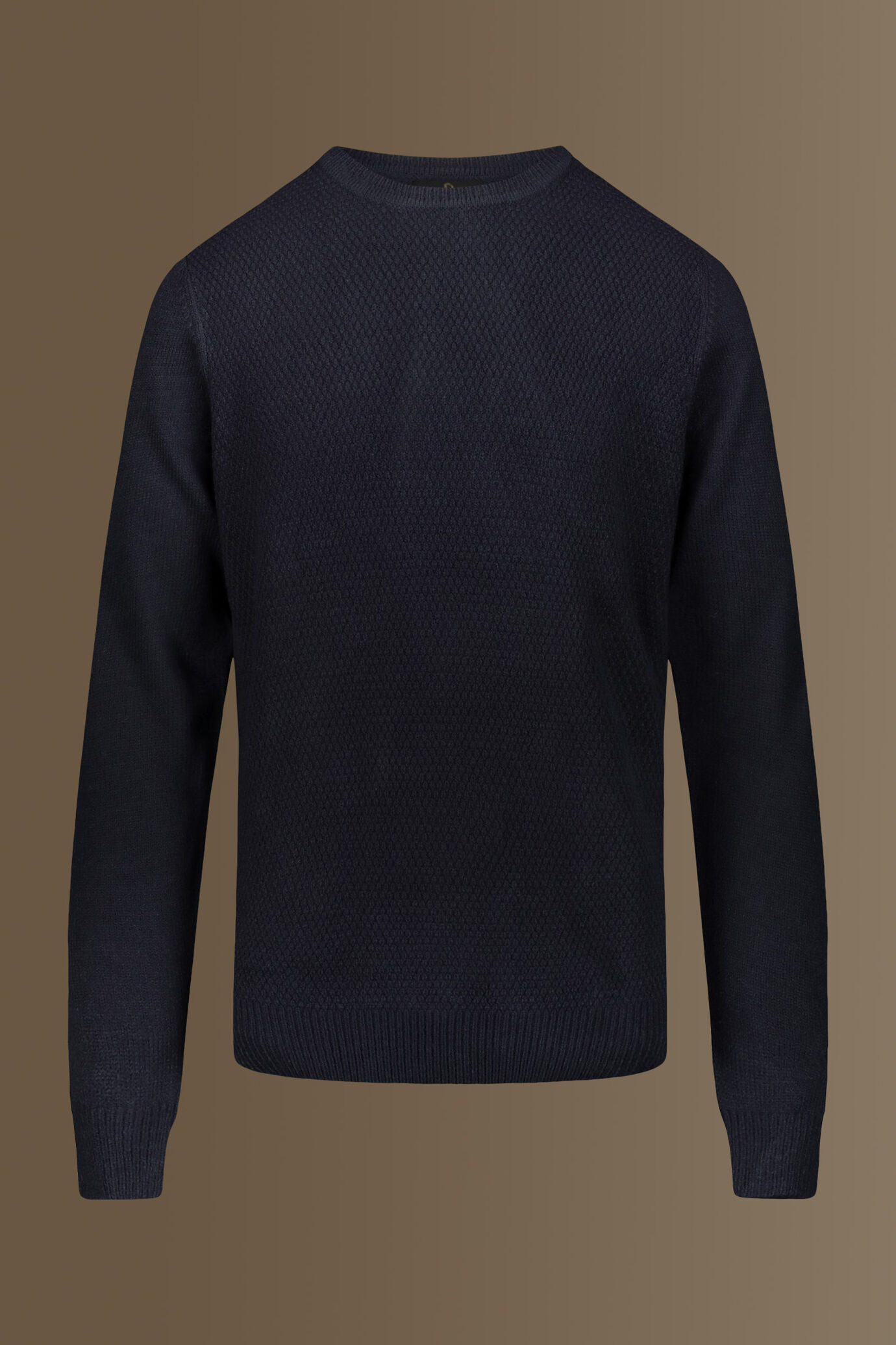 Maglia giro collo misto lana grana di riso image number 0