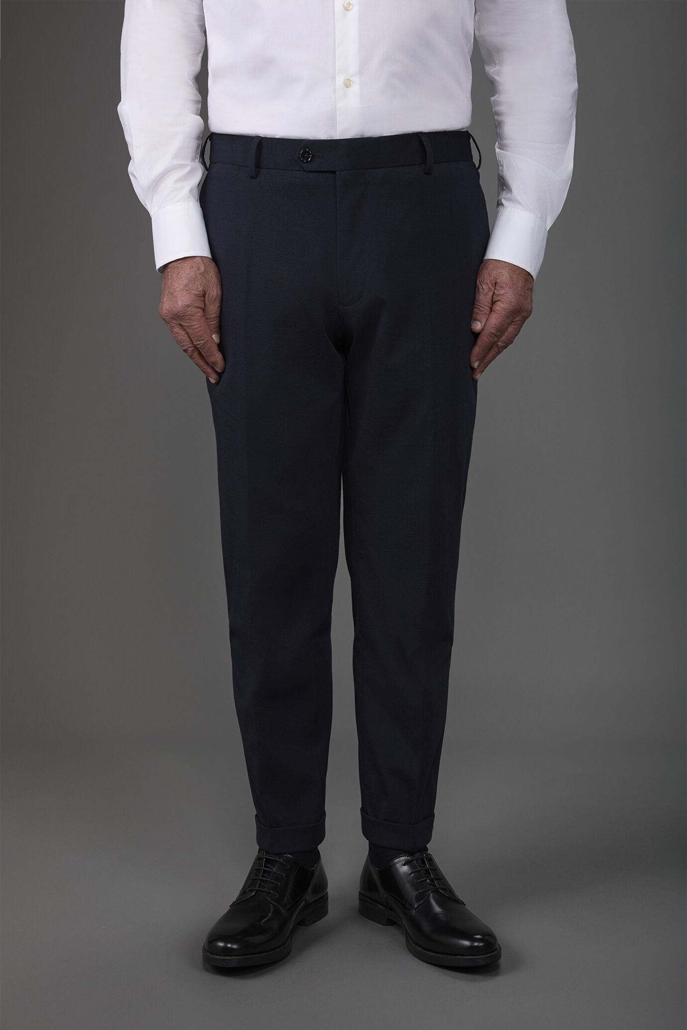 Pantalone uomo in jersey senza pinces image number 1