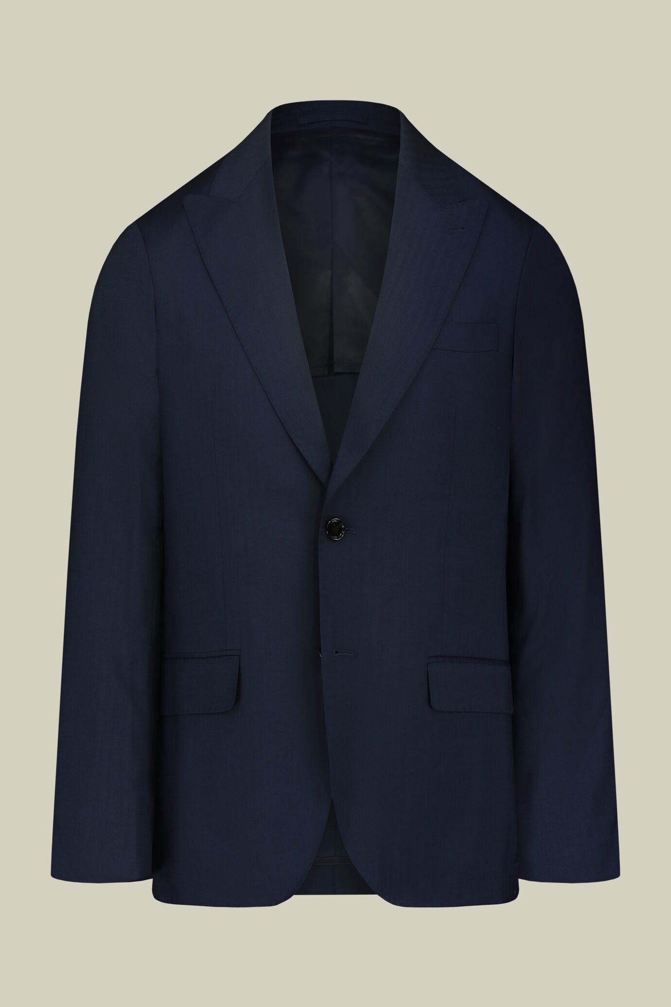 Men's single-breasted suit in iridescent herringbone fabric with a "sun effect", regular fit image number 4