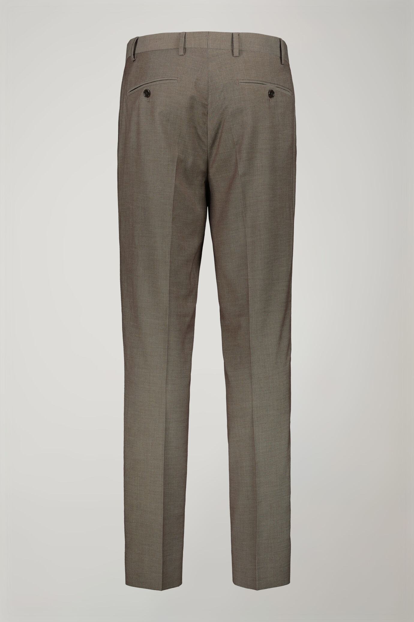 Einreihiger Herrenanzug in normaler Passform mit Rebhuhnaugen-Design image number 8