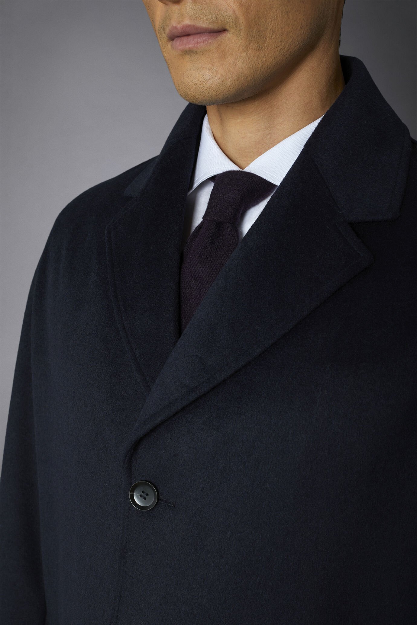 Cappotto classico uomo monopetto misto lana image number 3