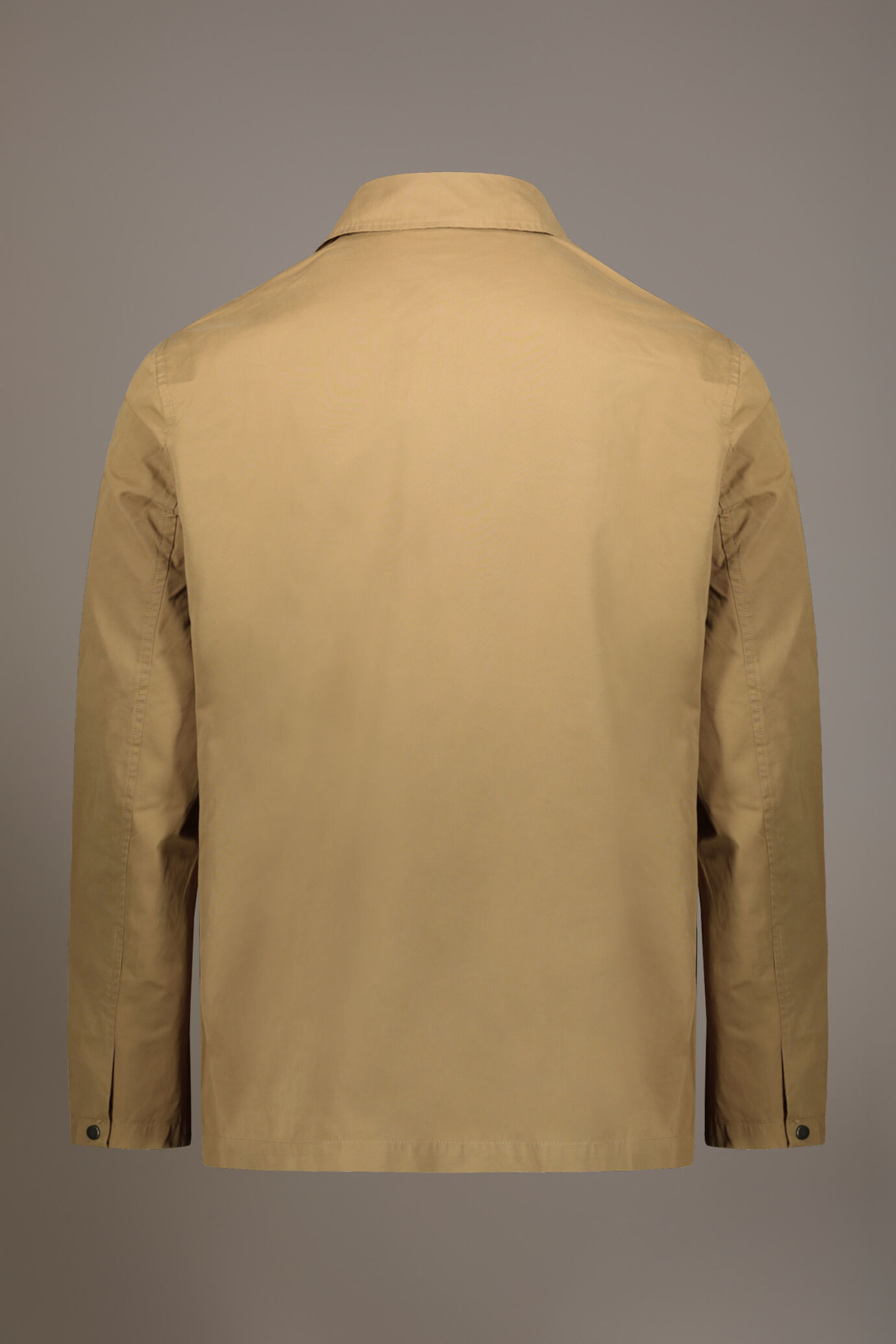 Coated fabric jacket with snaps image number 5