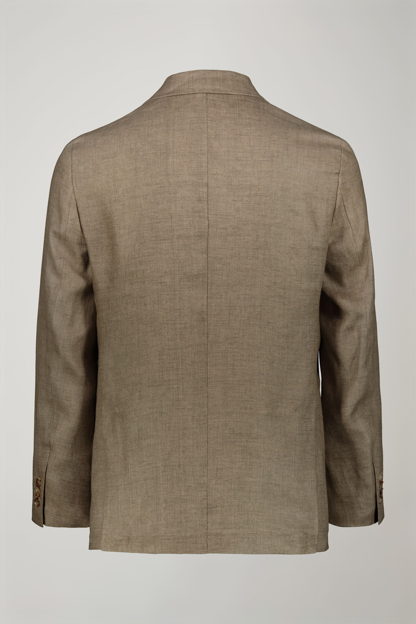 Veste croisée homme non doublée avec poches plaquées en 100 % lin coupe régulière image number 5