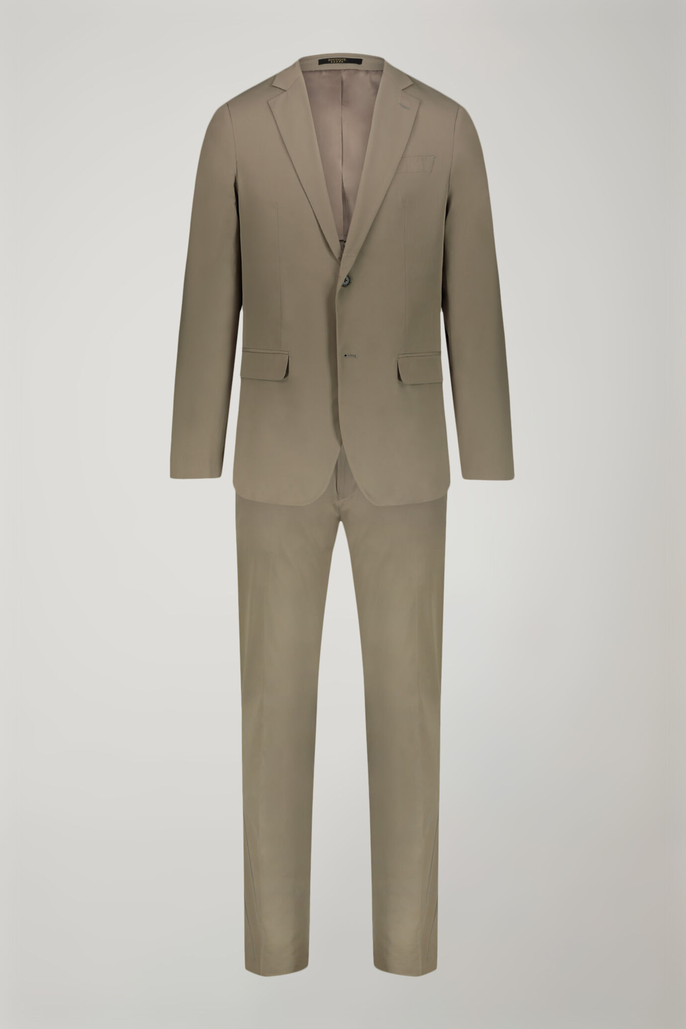 Men's single-breasted suit in regular fit technical fabric image number 8