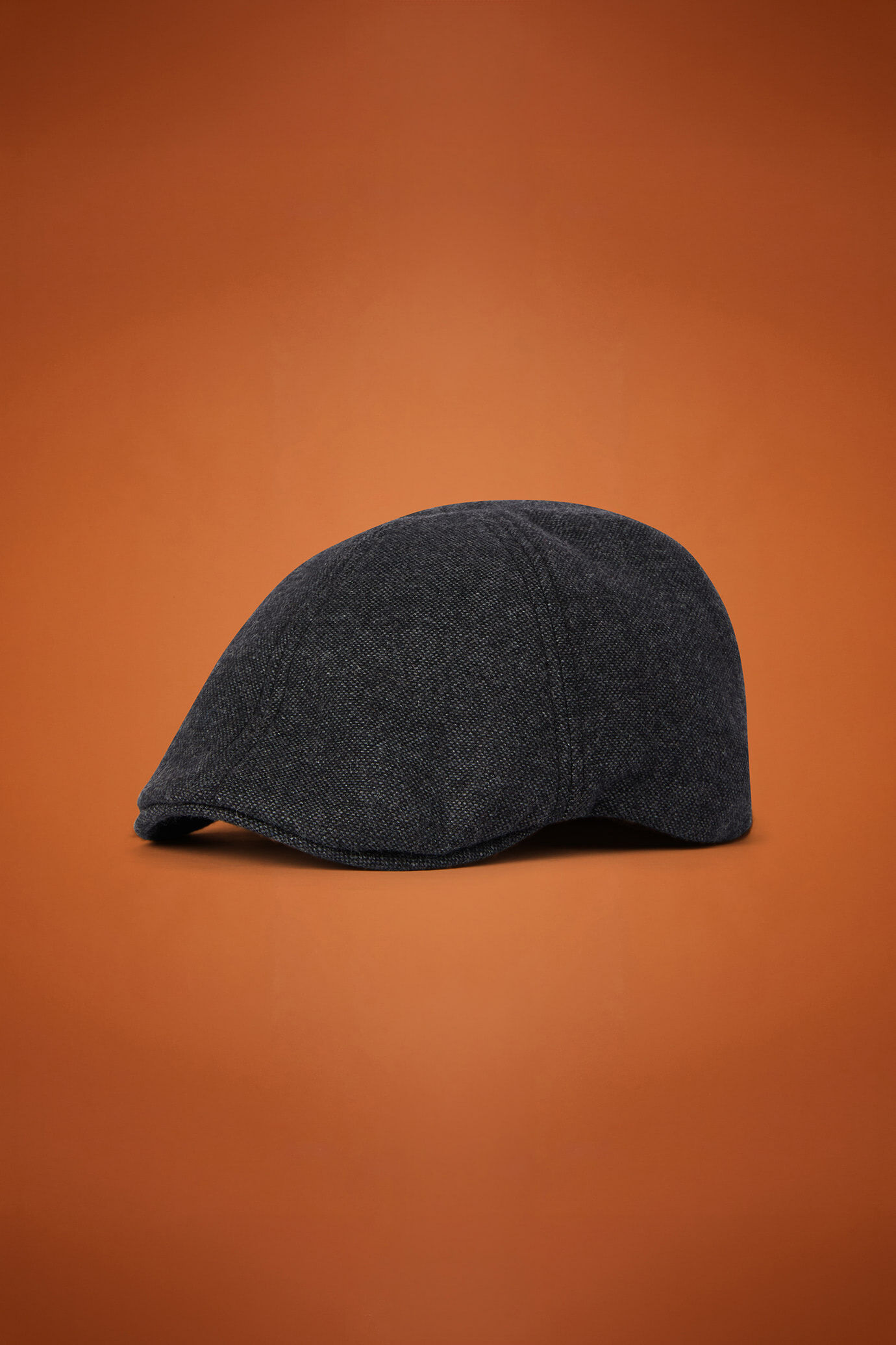 Casquette plate pour homme en tweed Wool Blend