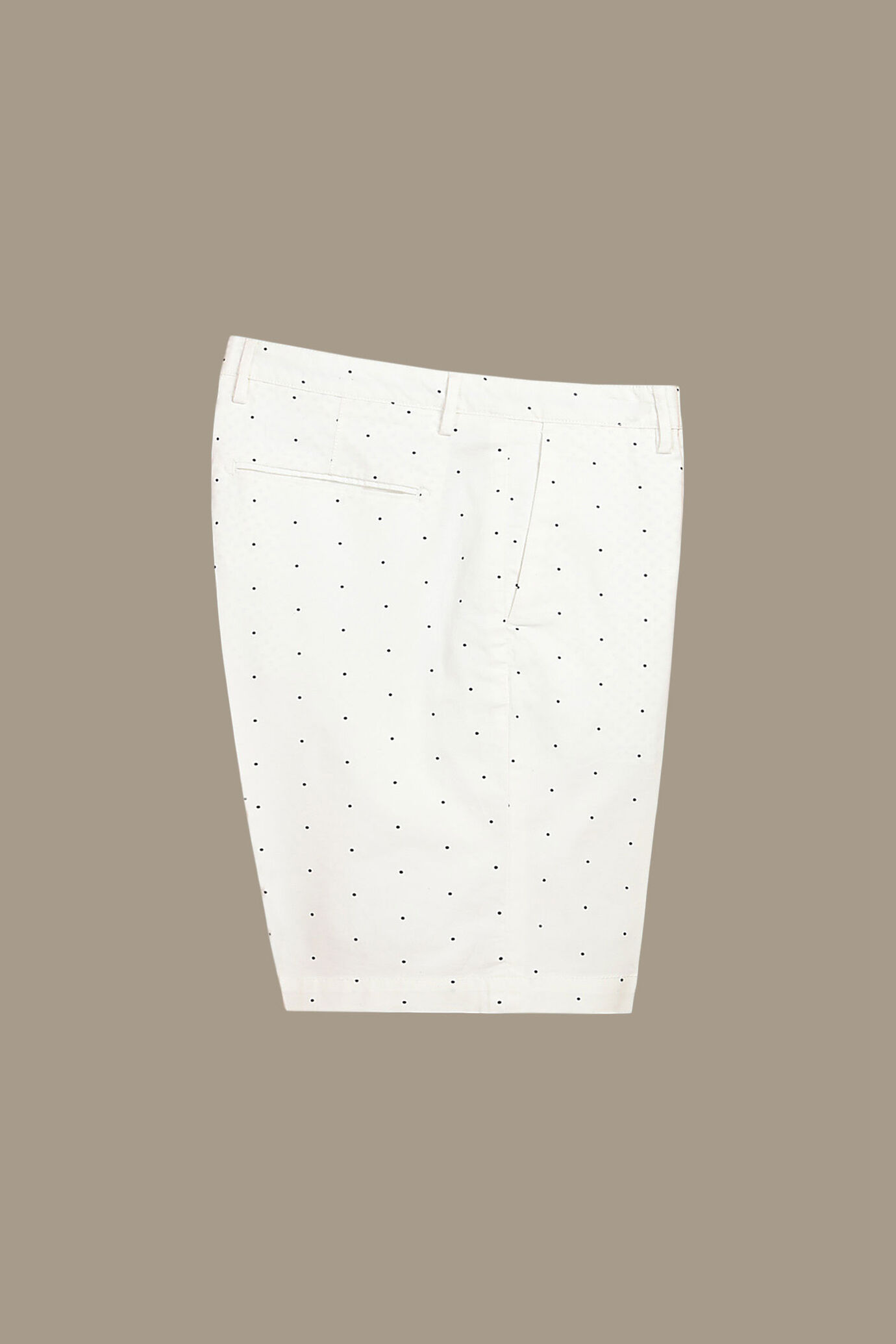 Bermuda chino twill a pois image number 1