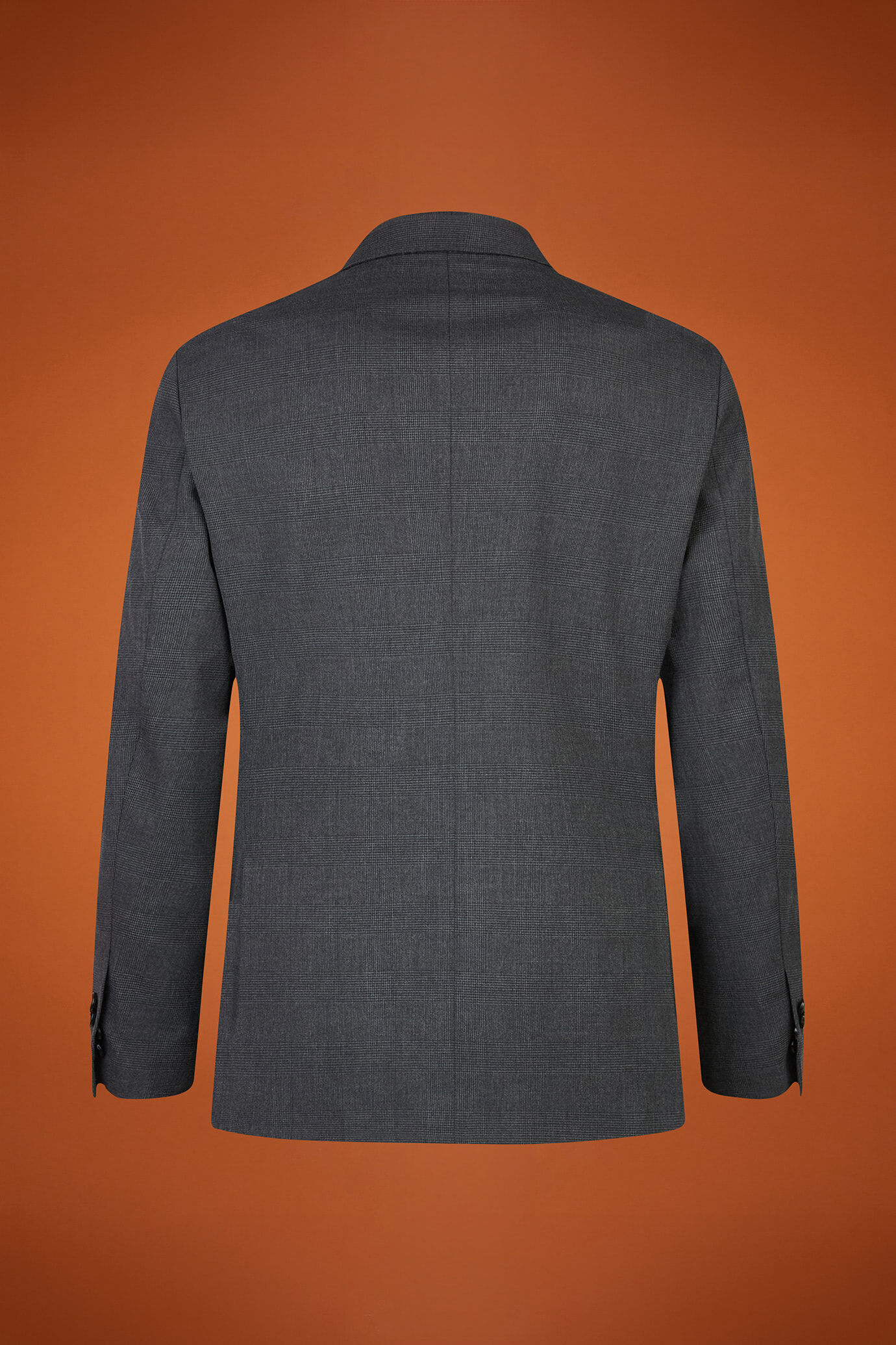 Men's regular fit single-breasted suit in Prince of Wales fabric image number 5
