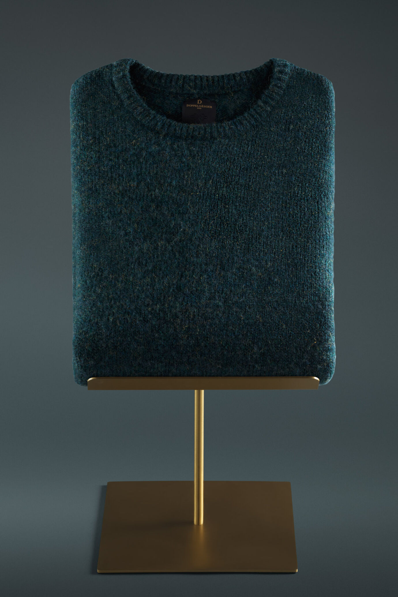 Maglia giricollo in lana Shetland image number 3