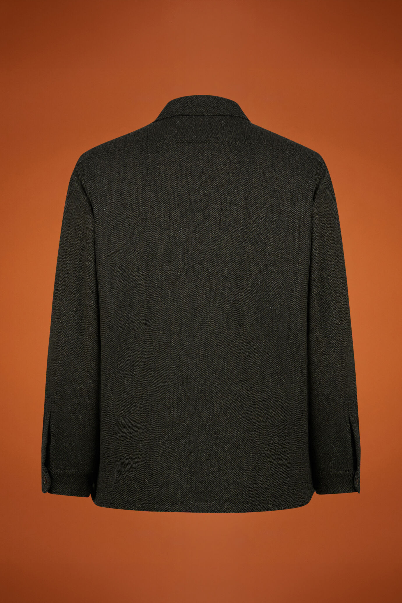 Overshirt uomo disegno spinato Wool Blend regular fit image number 5