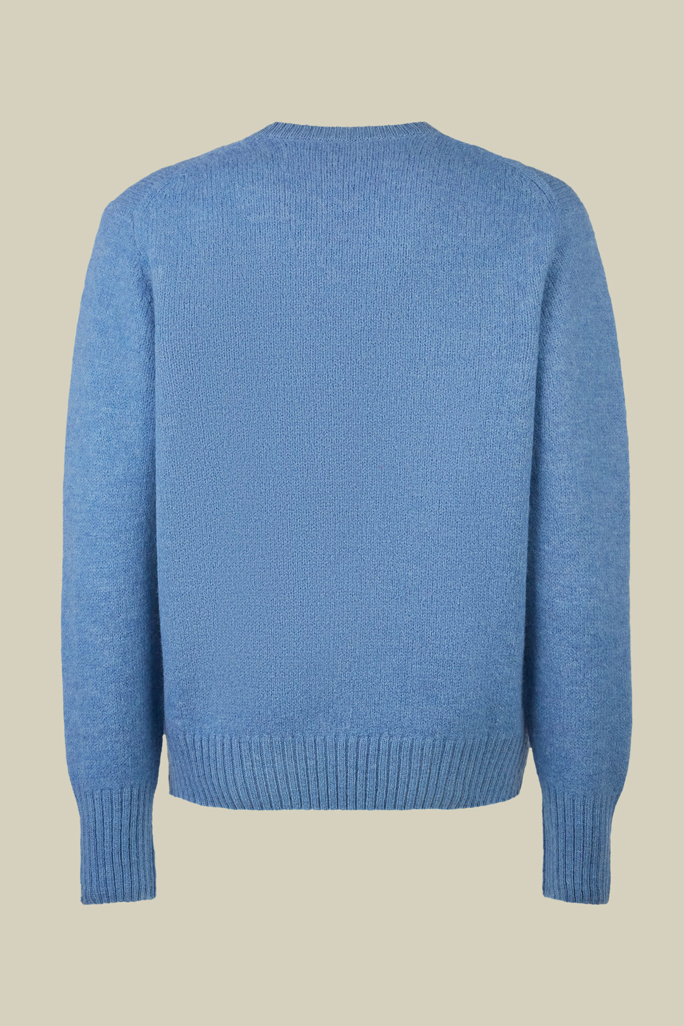 Pull homme à col rond, 100% laine, coupe classique image number 5