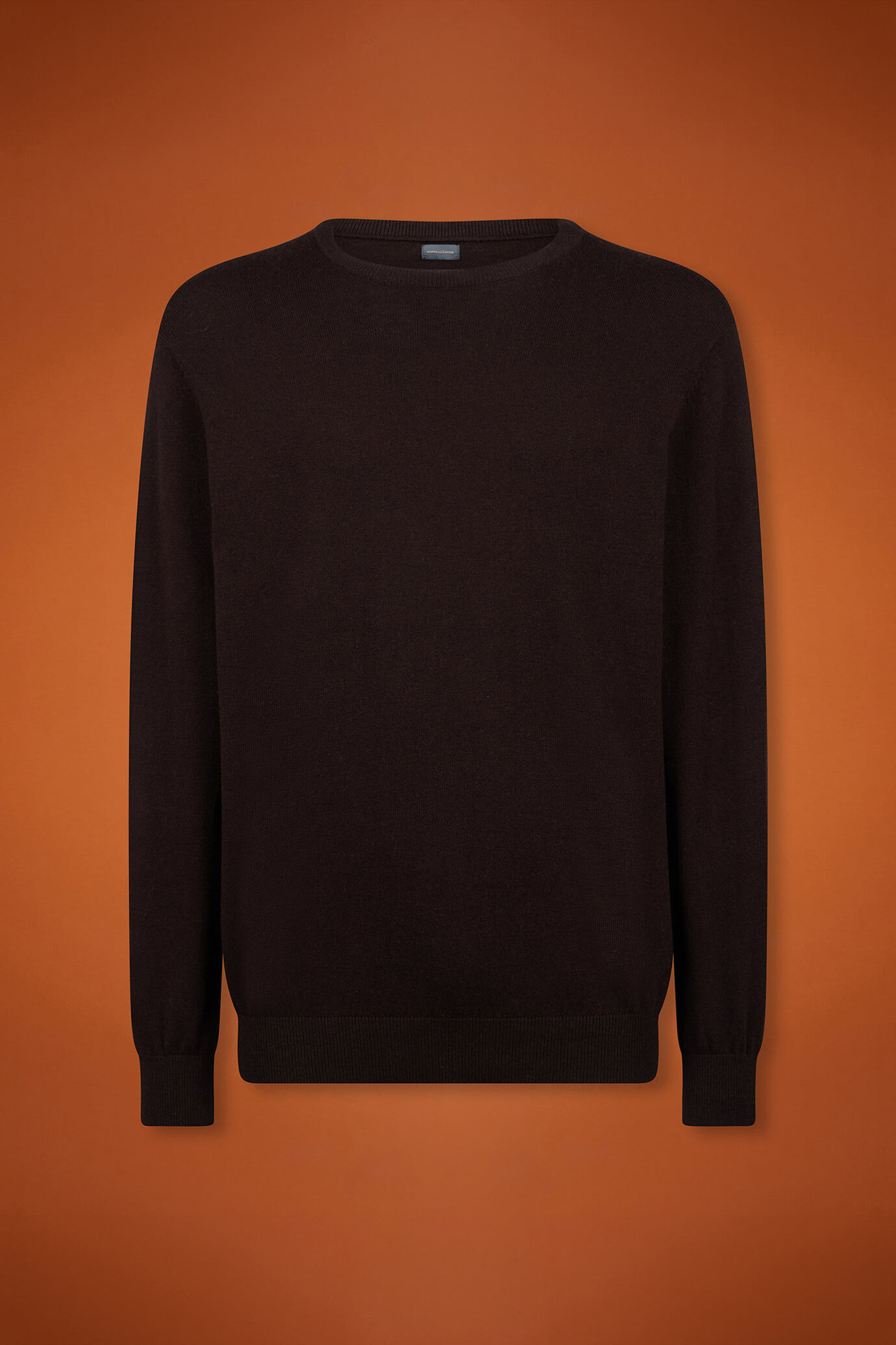 Herren-Pullover mit Rundhalsausschnitt aus Baumwolle in normaler Passform image number 4