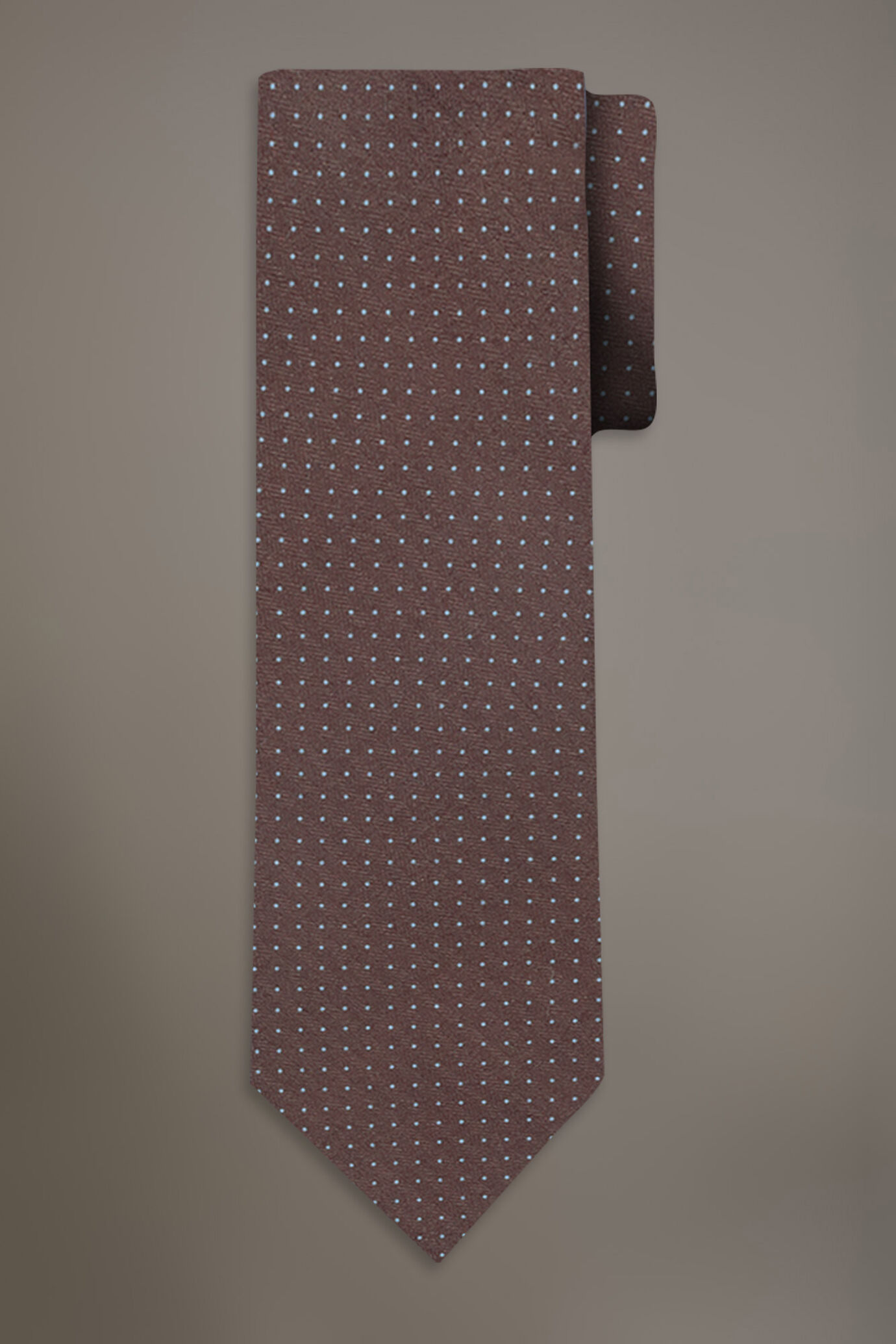 Micro pois fancy wool touch tie