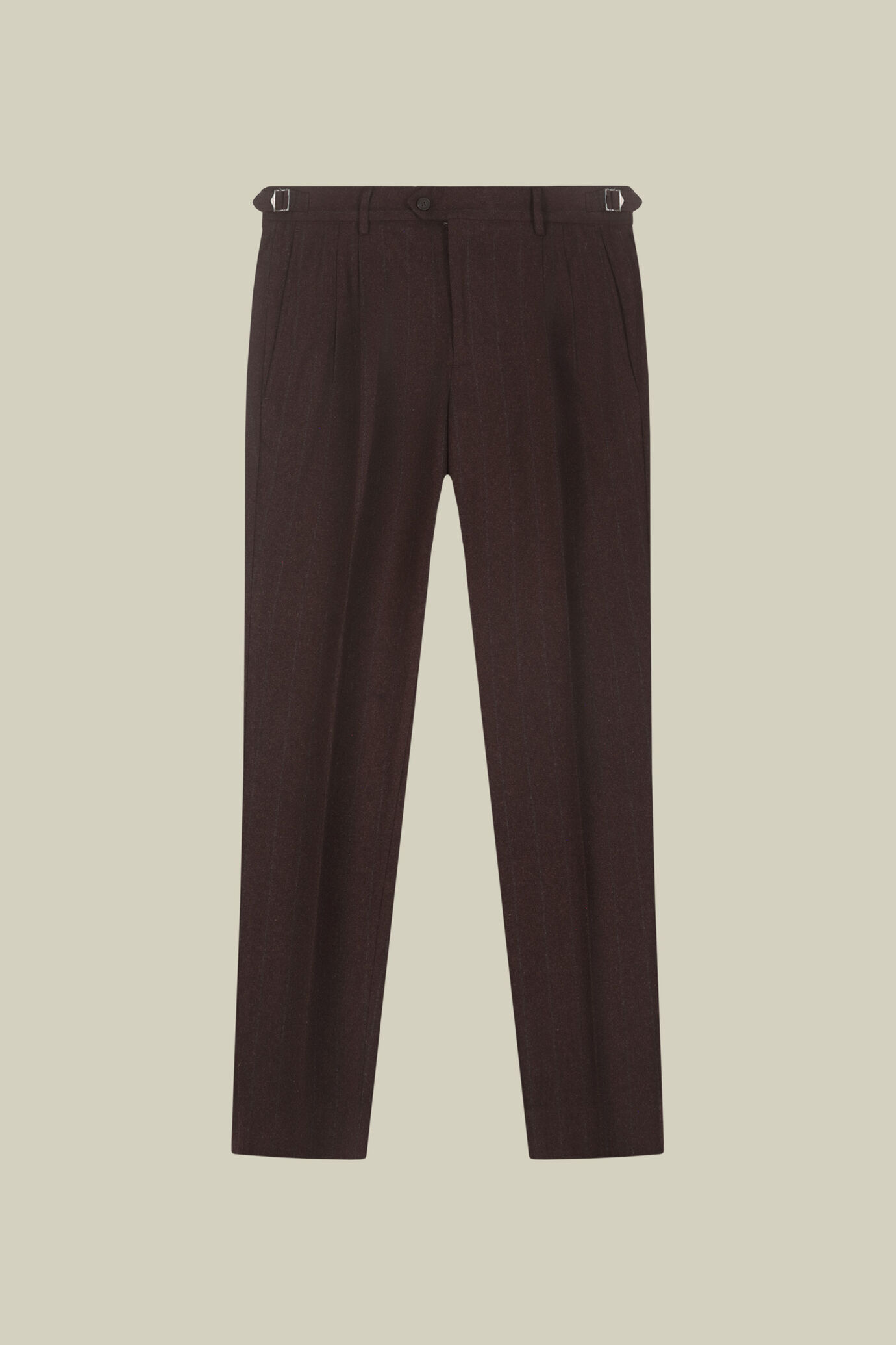 Klassische Nadelstreifenhose aus Wollmischung in Regular-Fit image number 4