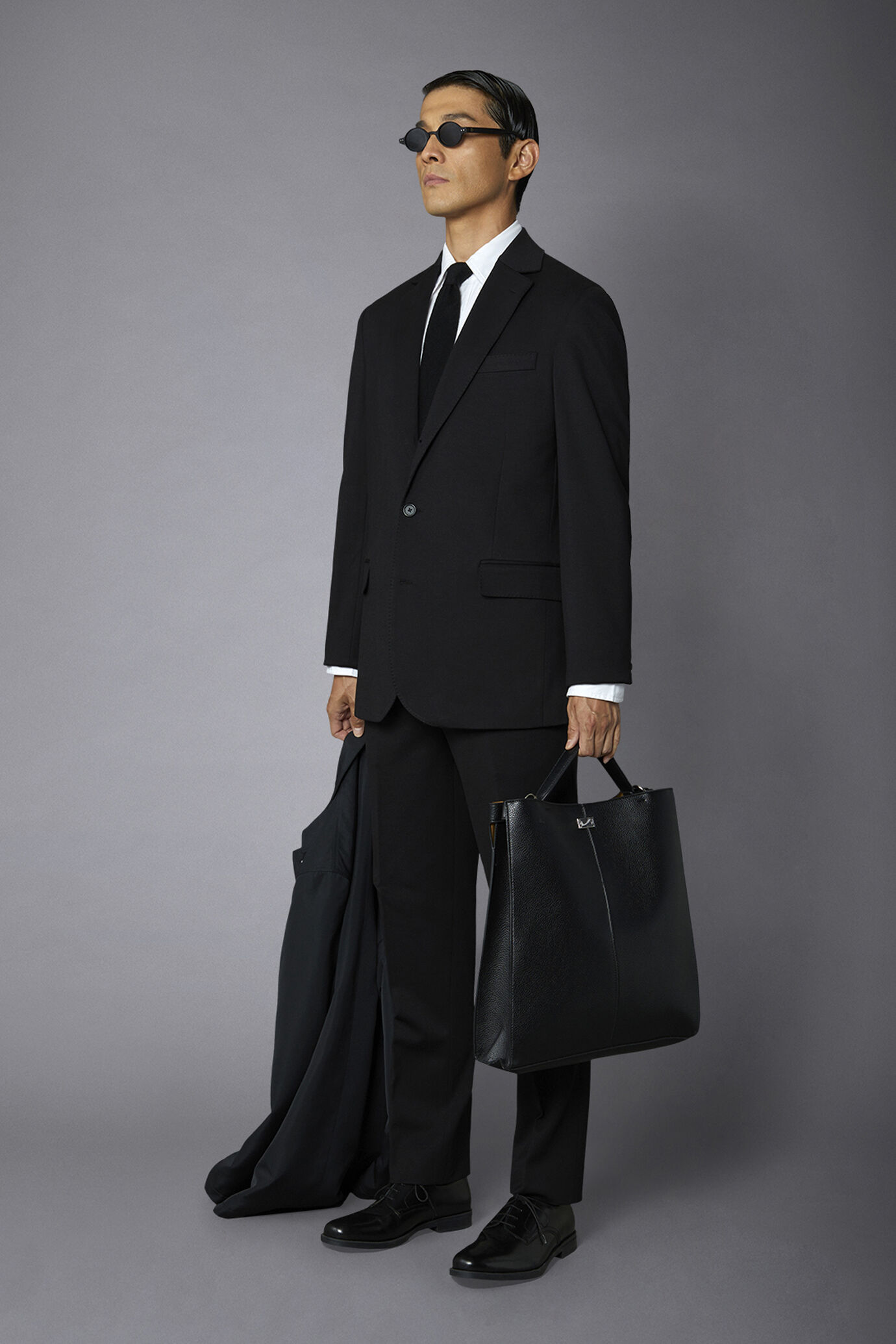 Giacca uomo monopetto in jersey regular fit image number 1