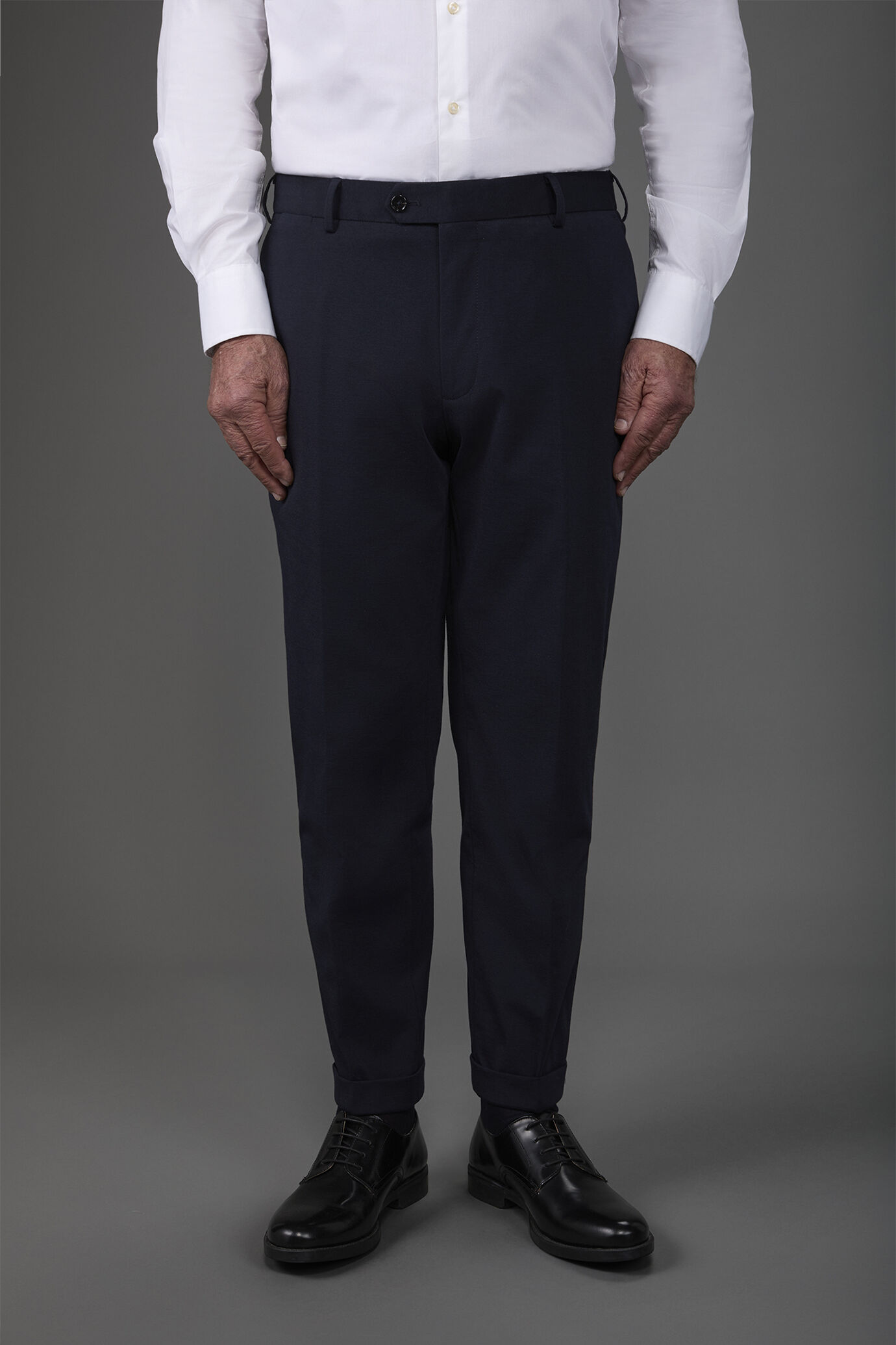 Pantalone uomo in jersey senza pinces image number 1