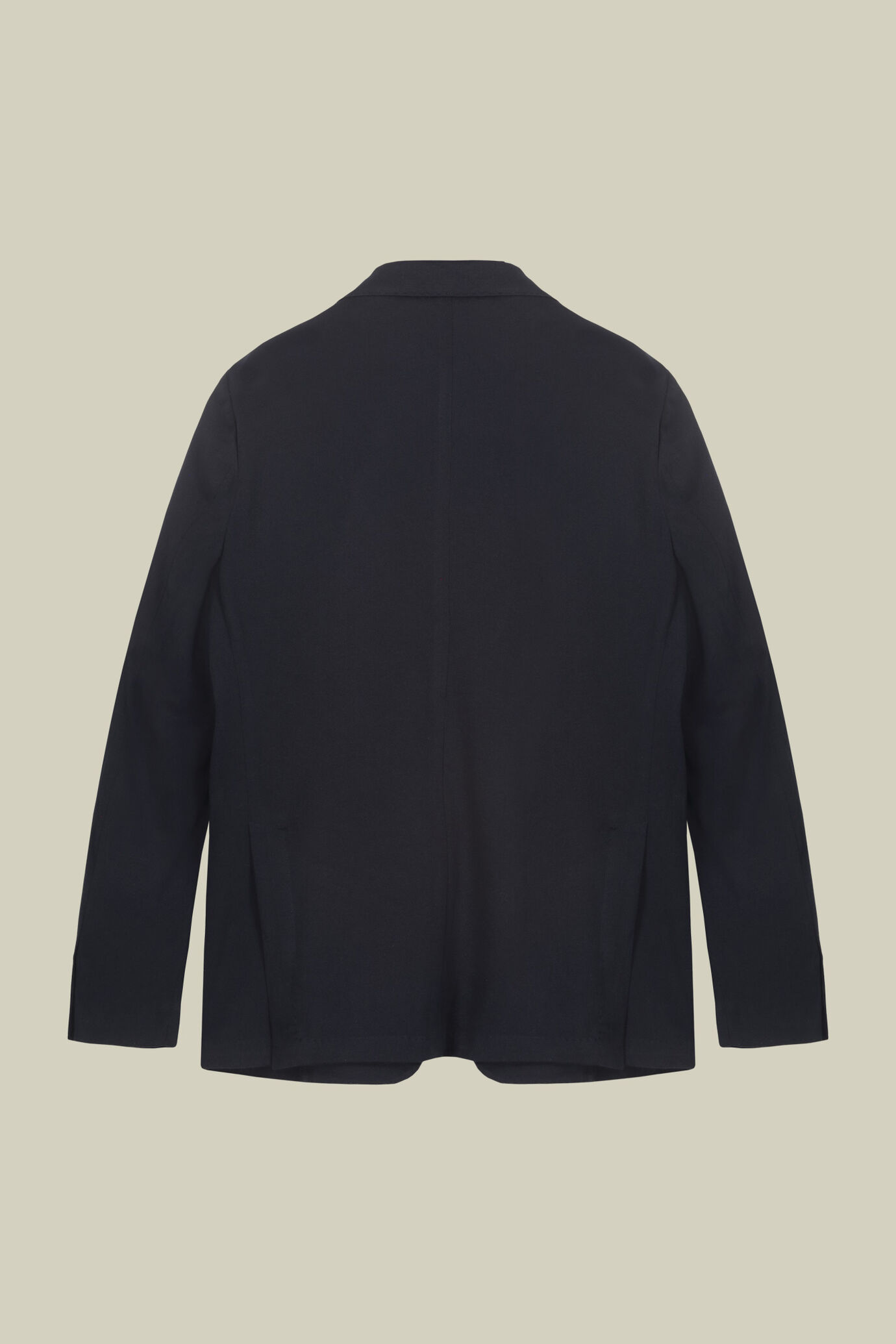 Giacca uomo sfoderata monopetto con rever classico e tasche a toppa, tessuto jersey image number 5