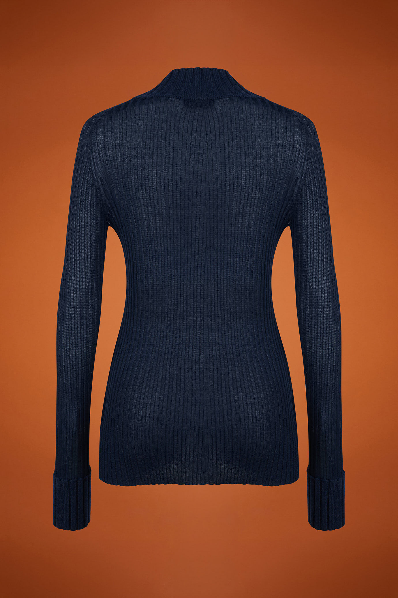 Damen-Pullover mit hohem Kragen in normaler Passform image number 6