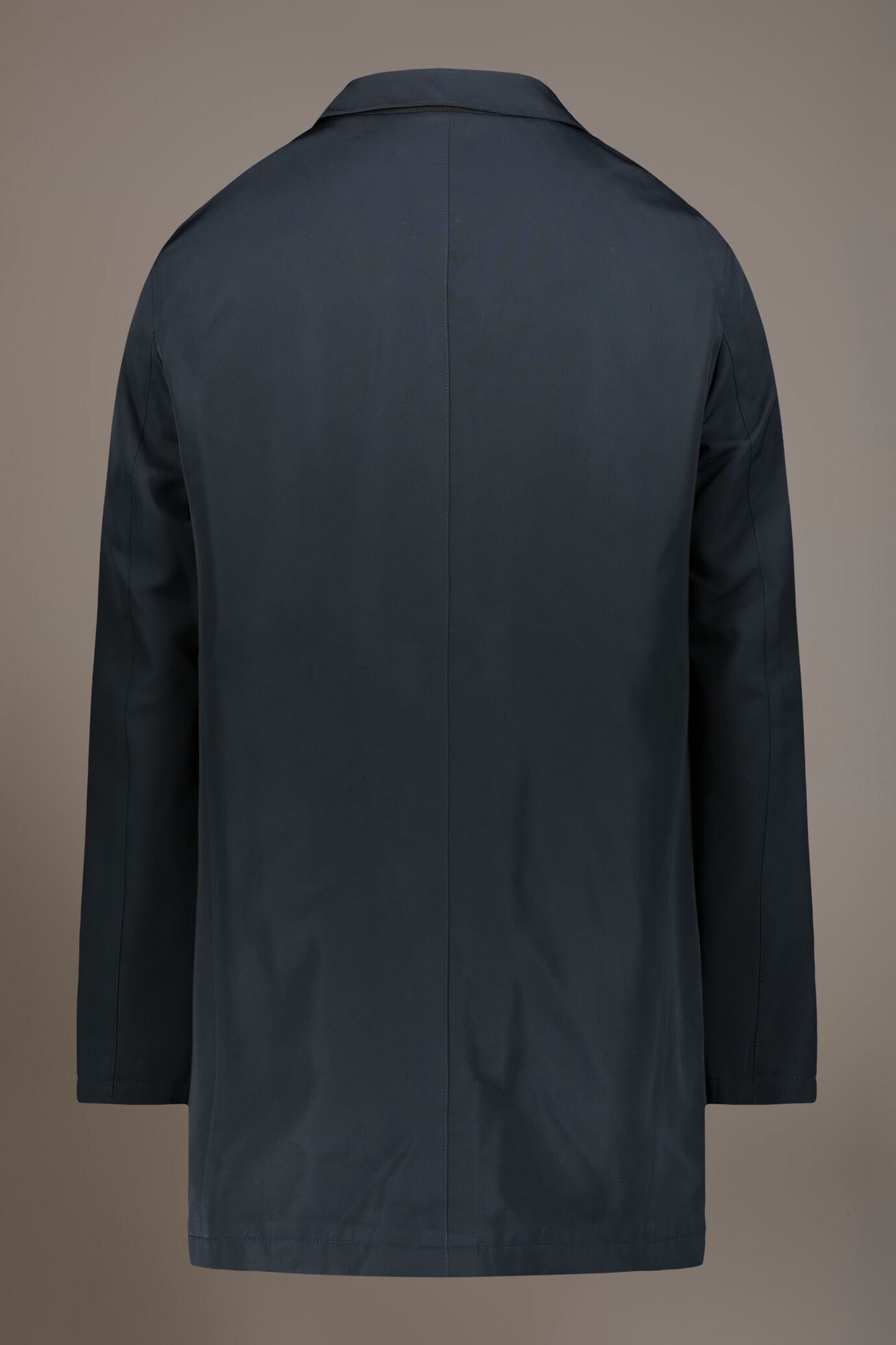 Double face wool blend raincoat in technical fabric image number 6
