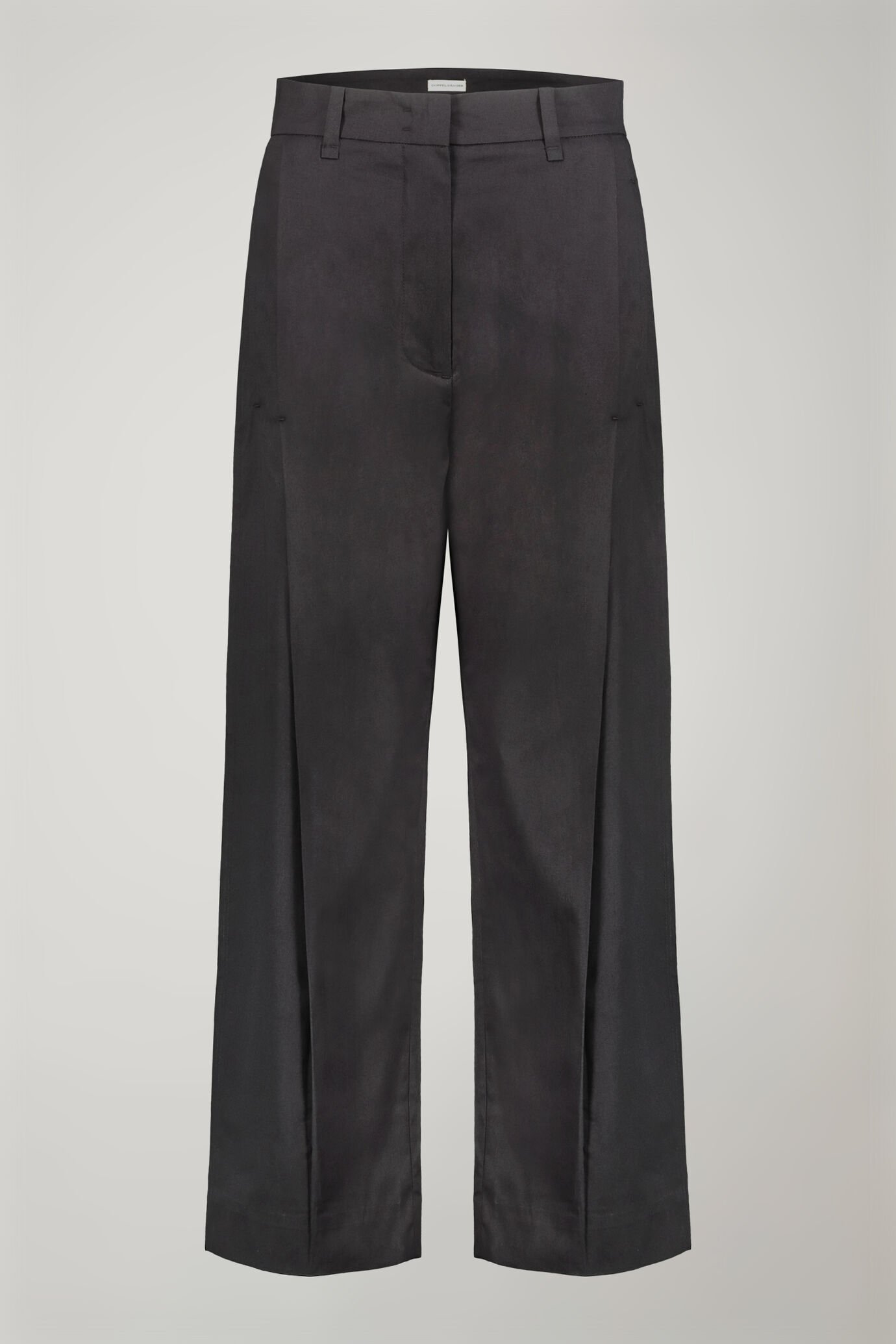Einfarbige Damenhose aus 100 % Baumwolle in normaler Passform image number 4