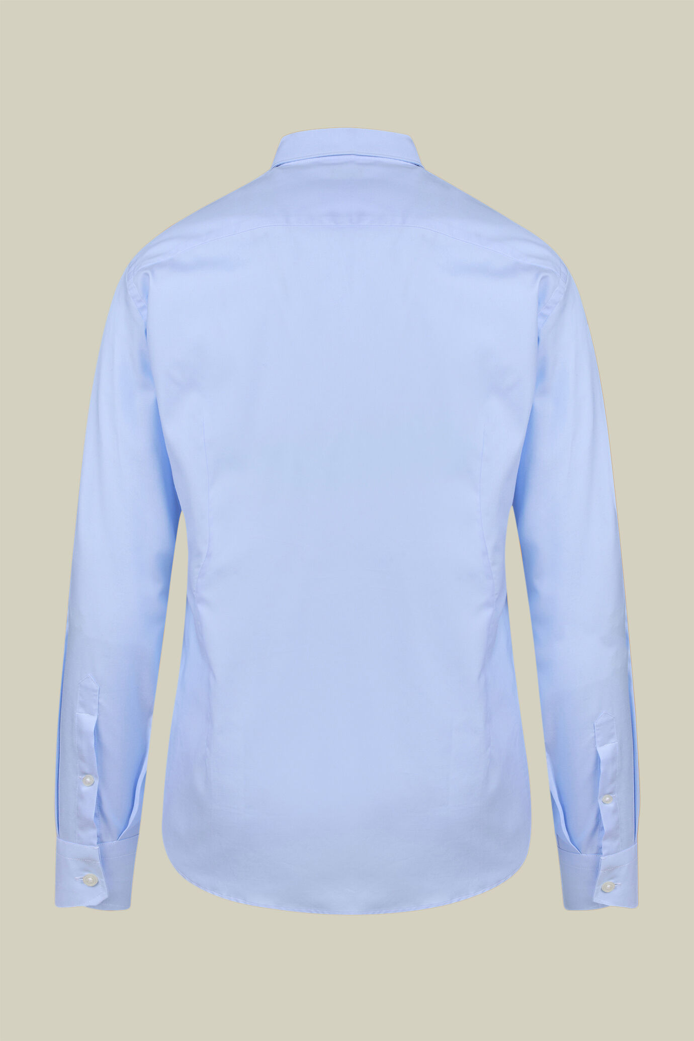 Chemise classique pour homme, 100% coton, à col classique et tissu pinpoint, teinte unie, coupe classique