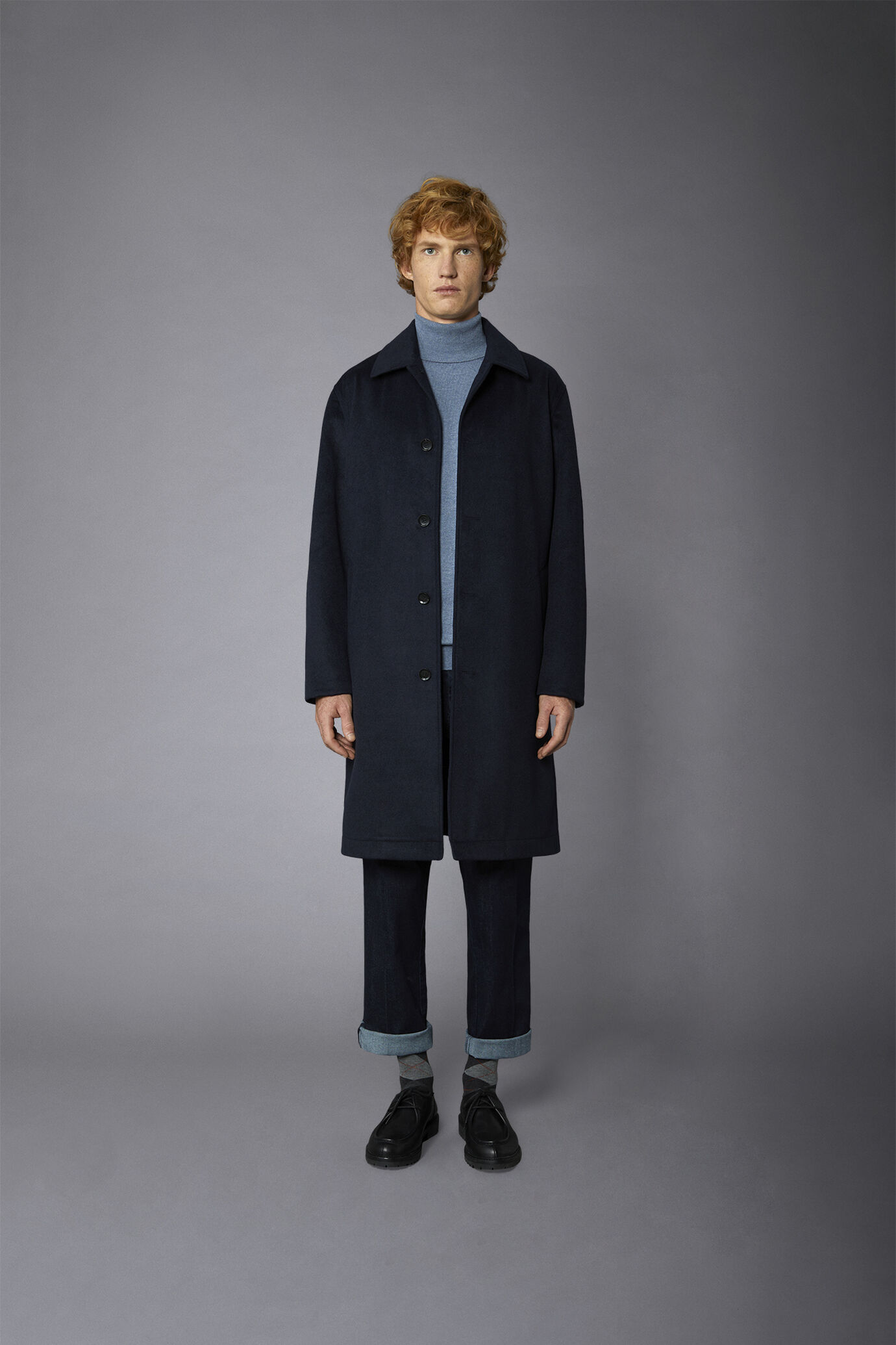 Cappotto uomo monopetto misto lana image number 2