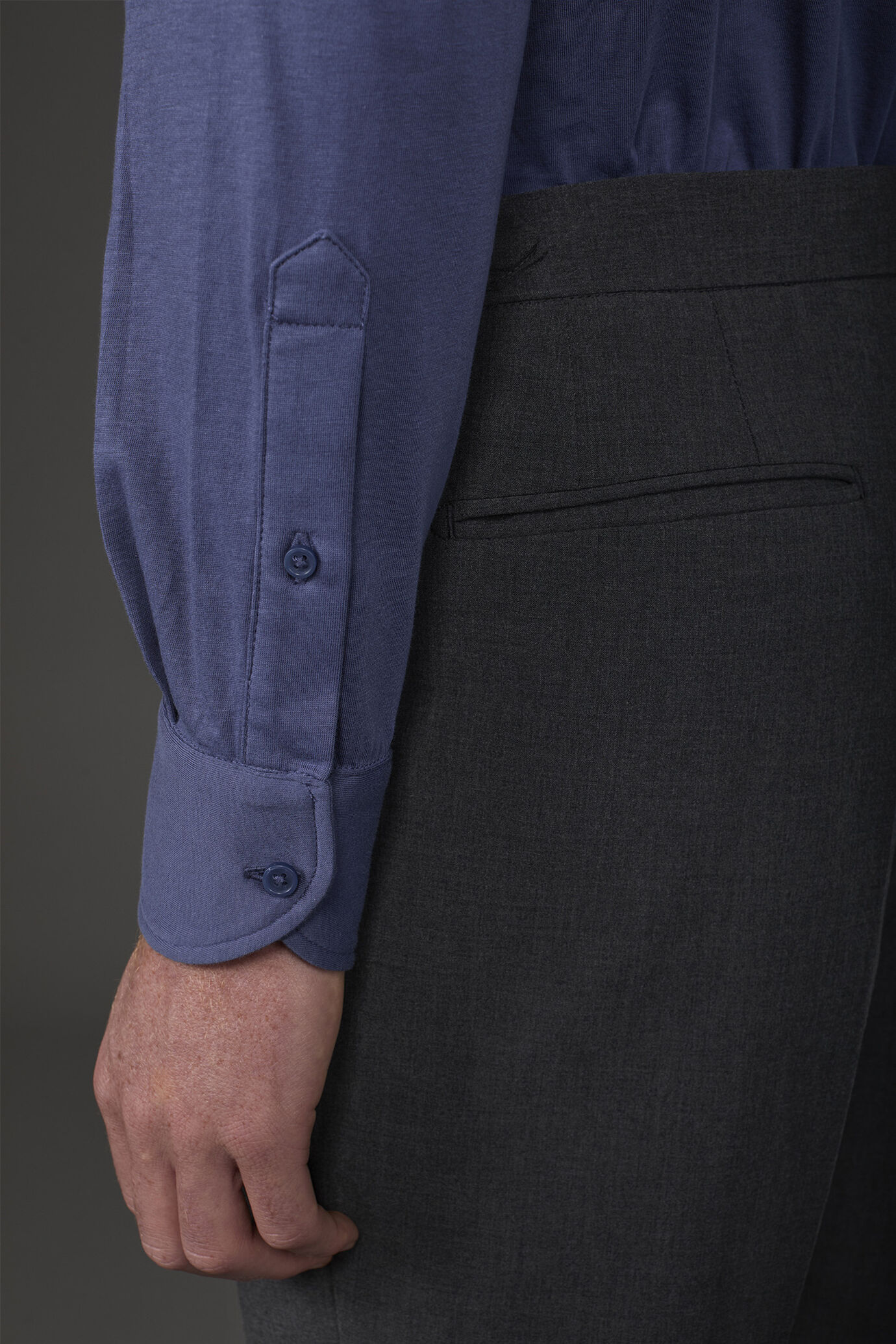 Langarm-Poloshirt für Herren aus Bio-Baumwolle image number 3